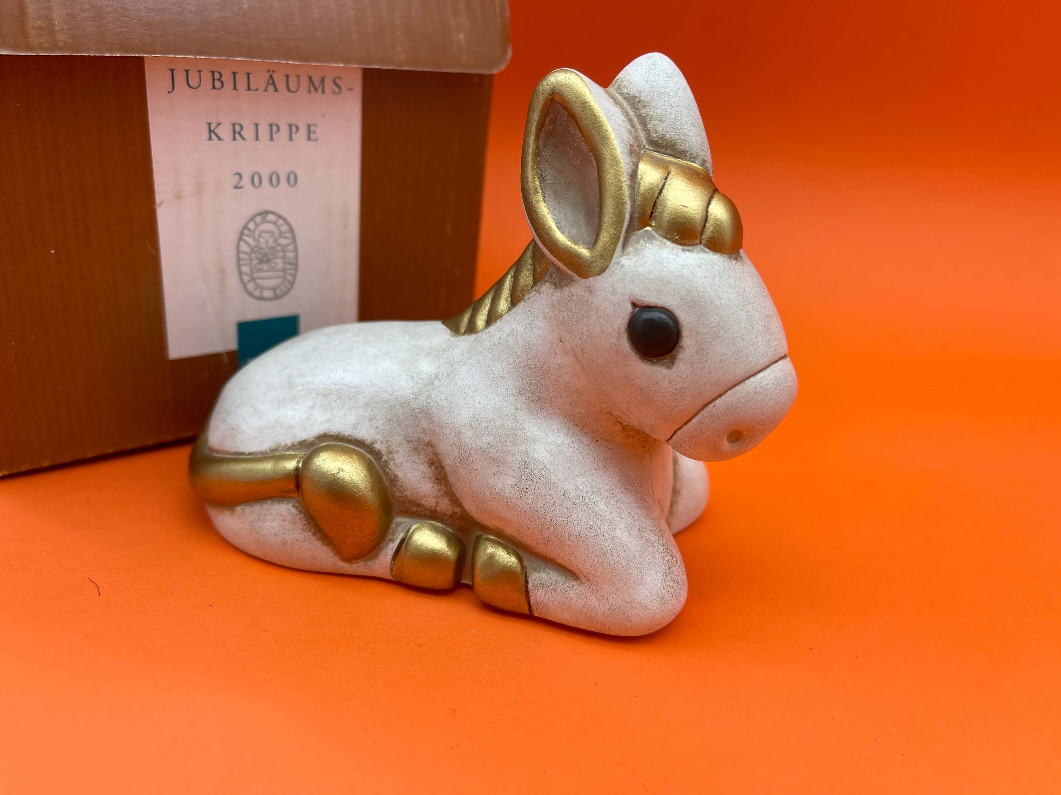 Thun Bozner Krippenfigur 9,5 x 12 cm. - Top Zustand.    