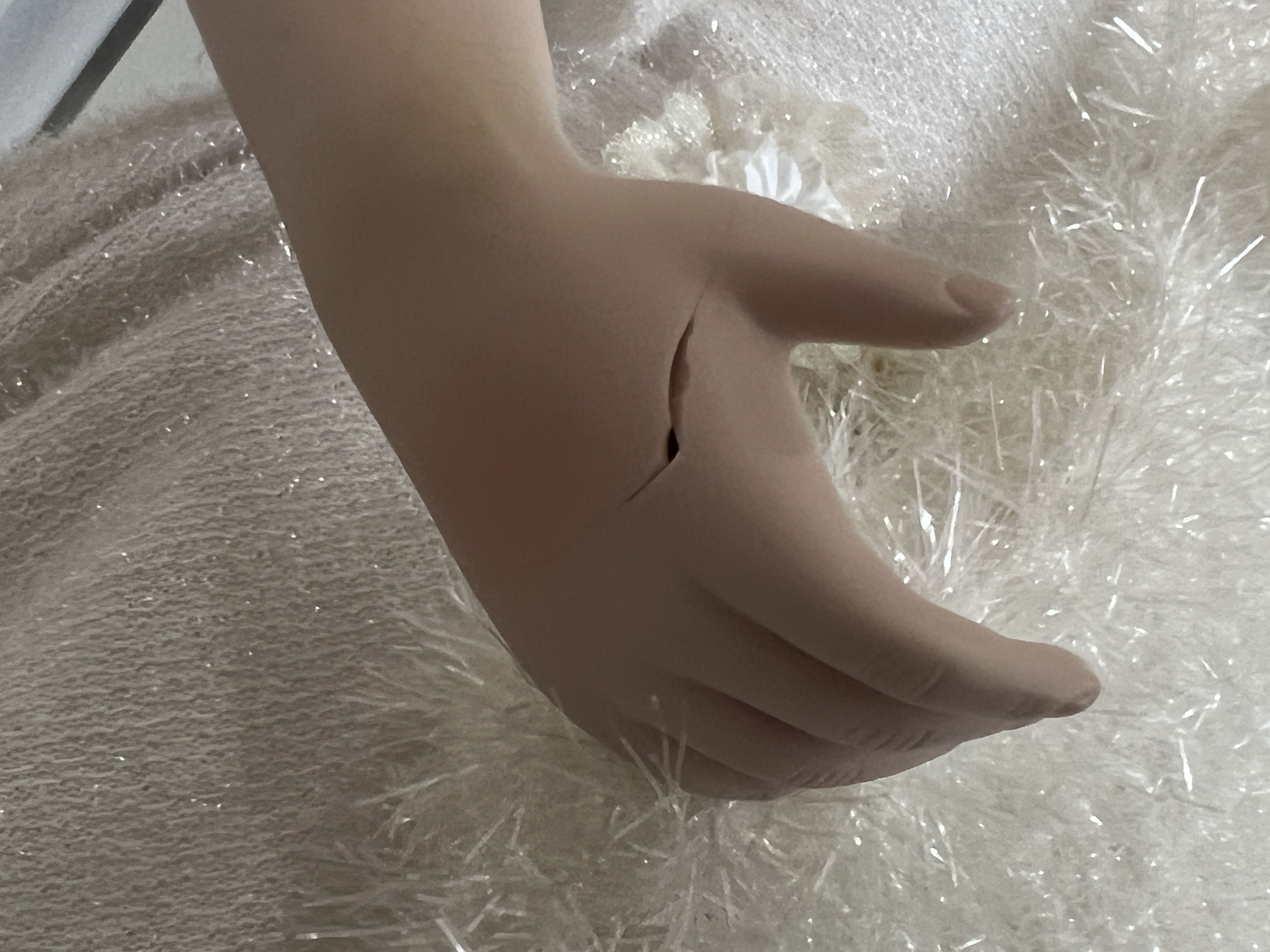  Ute Kase Lepp Sammler Porzellan Puppe 69 cm. Kleiner Defekt - Siehe Fotos 