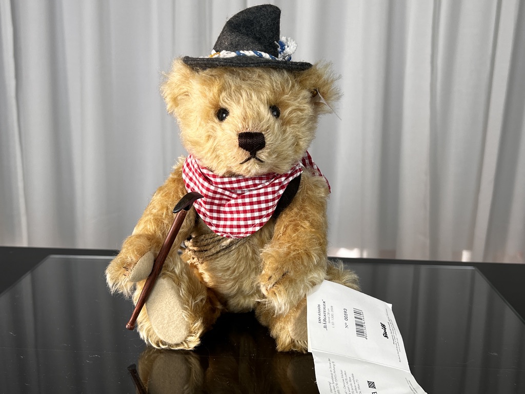 Steiff Tier 656606 Bergsteiger Bär 29 cm. Top Zustand