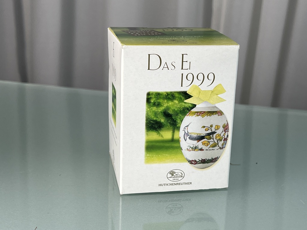  Hutschenreuther 1999 Das Ei mit Ovp. Top Zustand.     