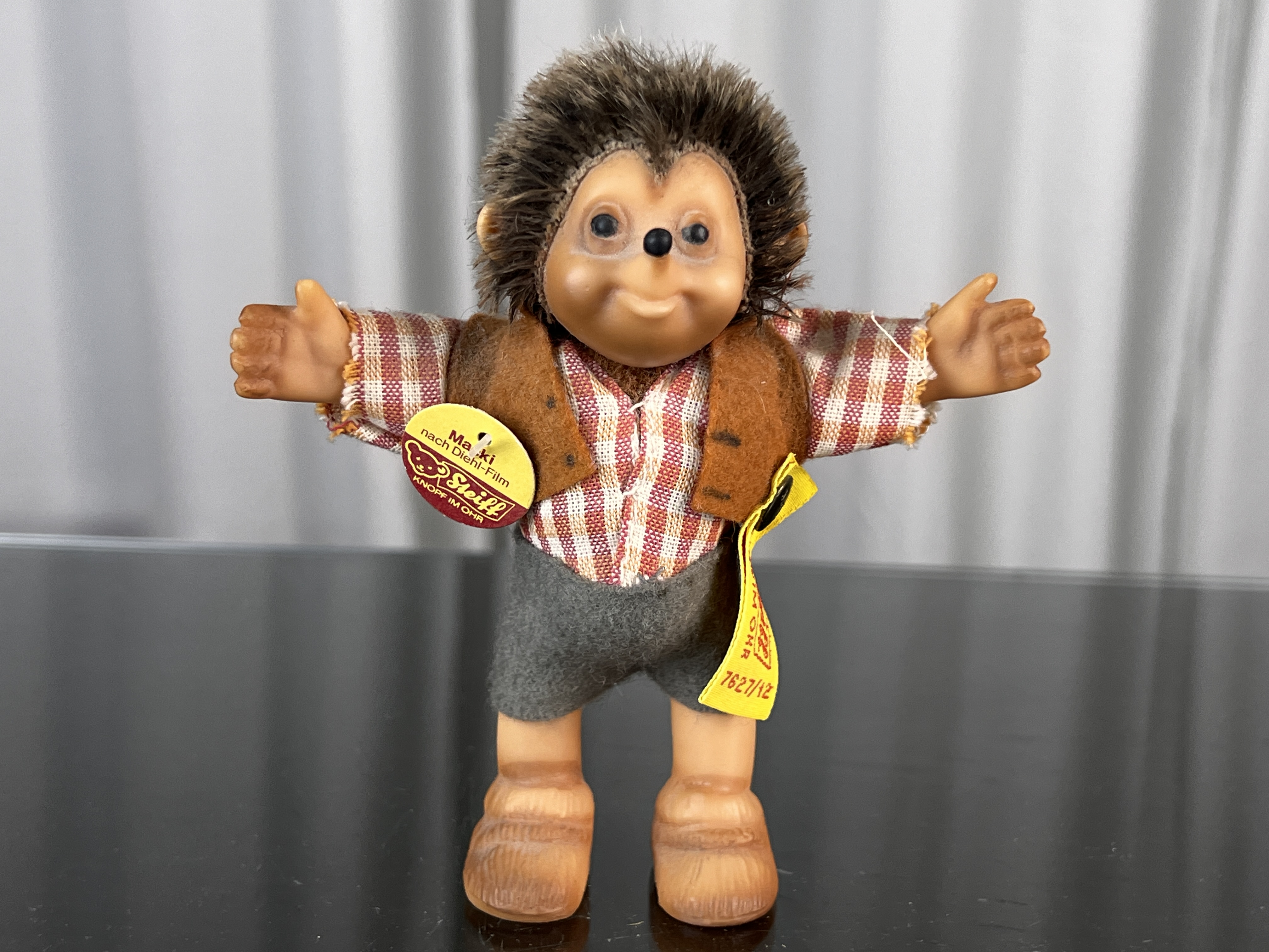 Steiff Tier 7627/12 Macki 12 cm. Top Zustand   