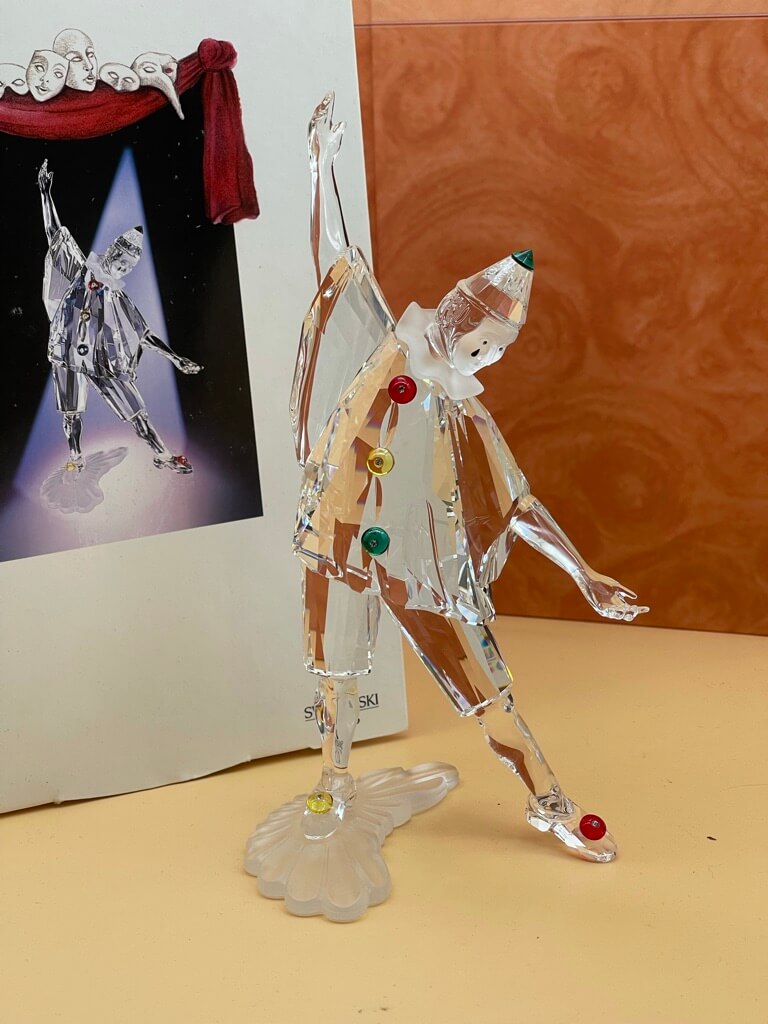 Swarovski Figur 230586 Pierrot 20 cm. Ovp & Zertifikat. Top Zustand