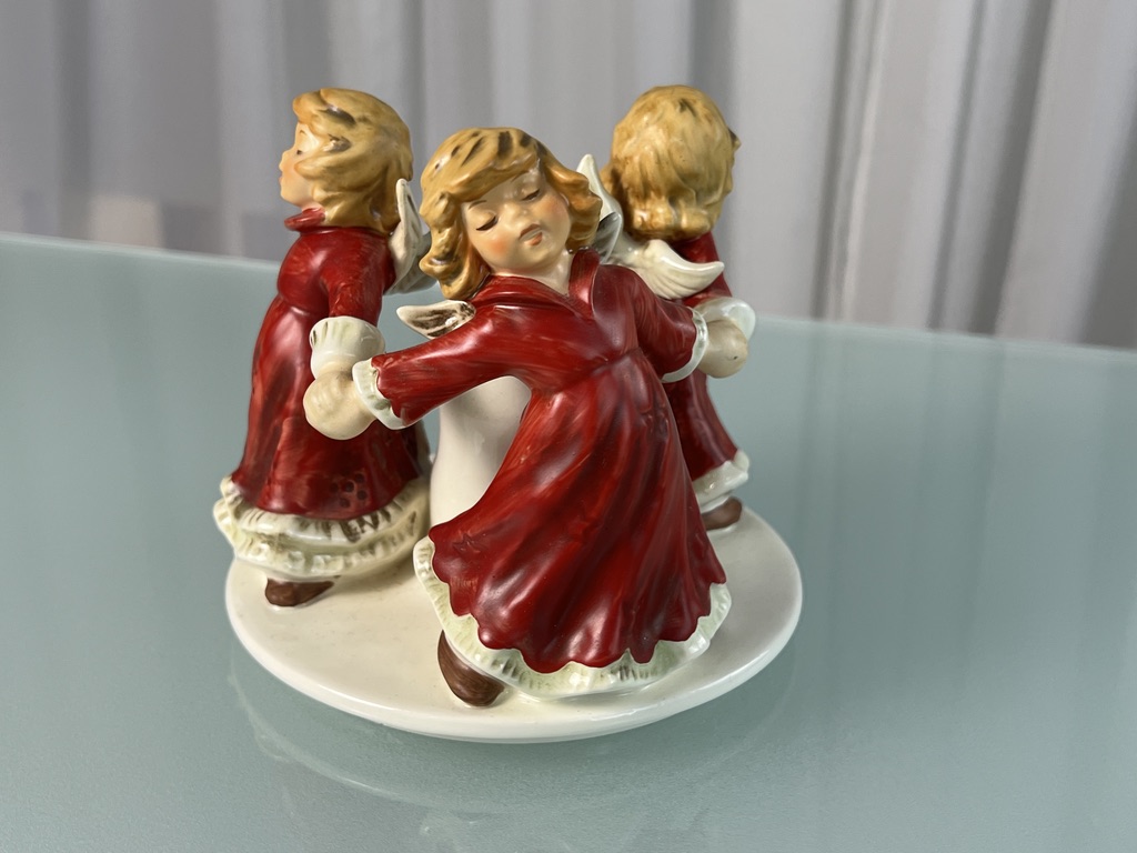 Goebel Figur HE 52 Engel Kerzenständer Reigen 13 cm + 15 cm Ø - 1 Wahl. Top Zustand