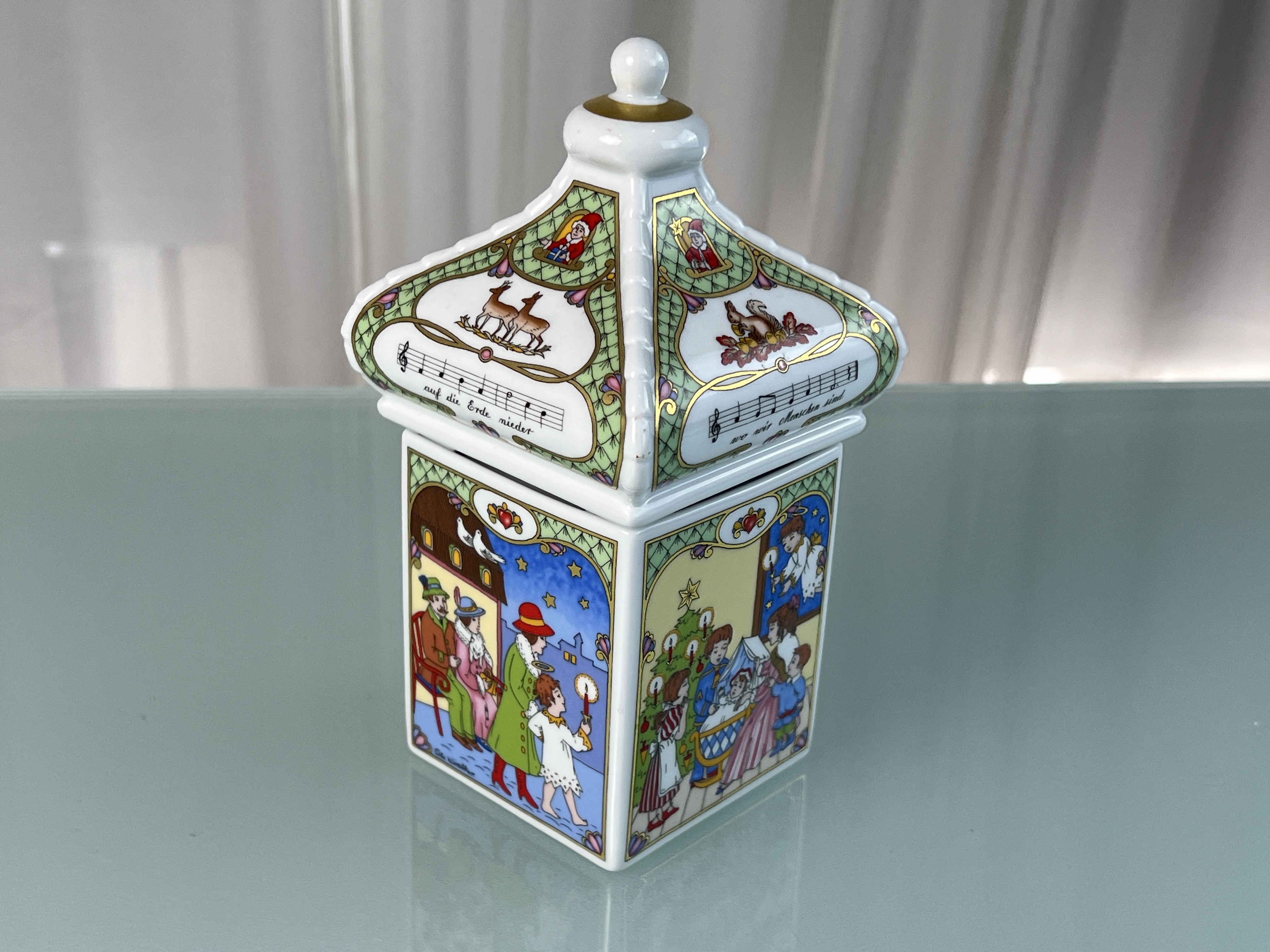 Hutschenreuther Porzellan 2003 Spieluhr 20 cm. 1 Wahl - Top Zustand  