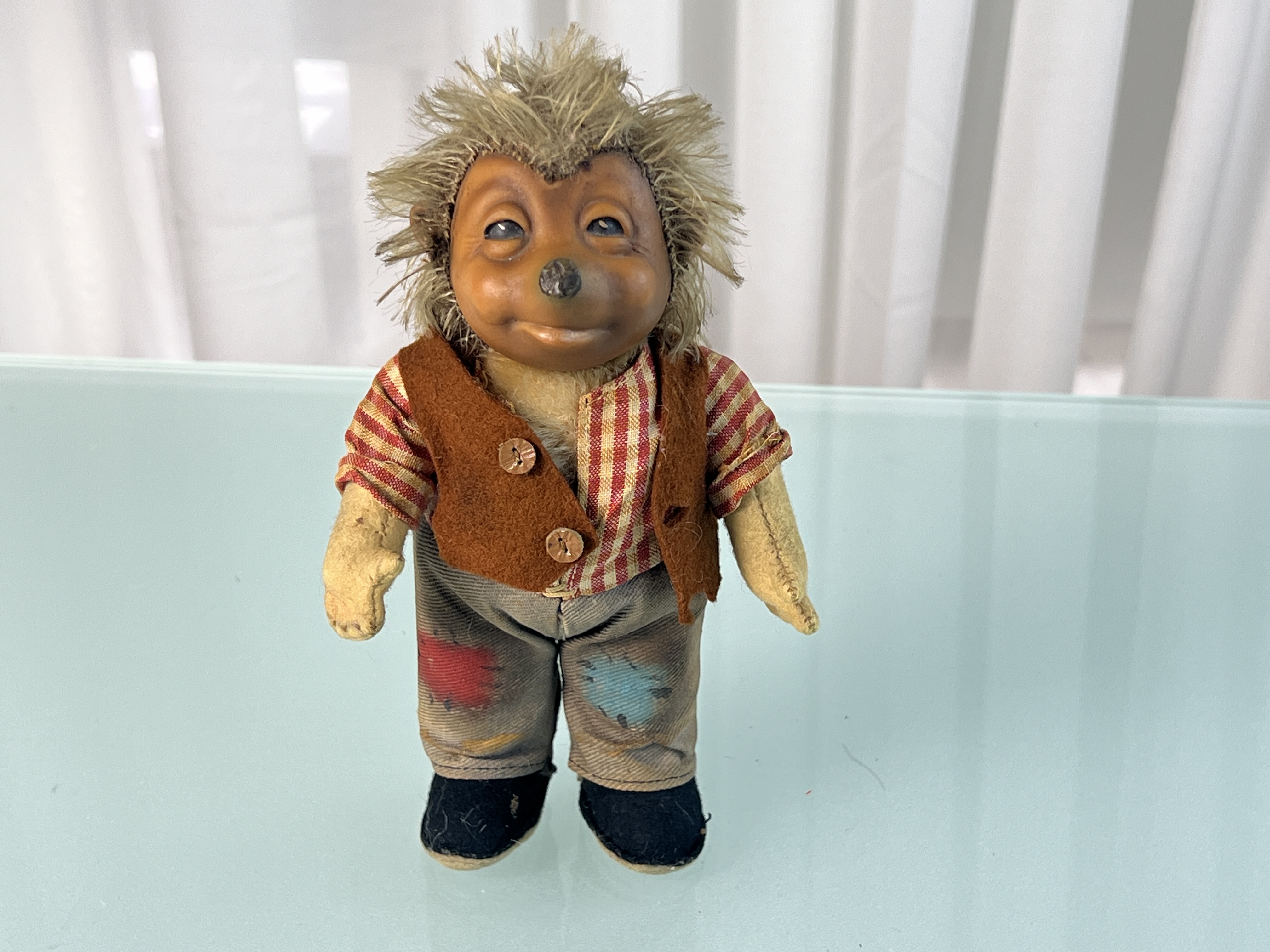 Steiff Tier Mecki Igel 17 cm. Zustand siehe Fotos 