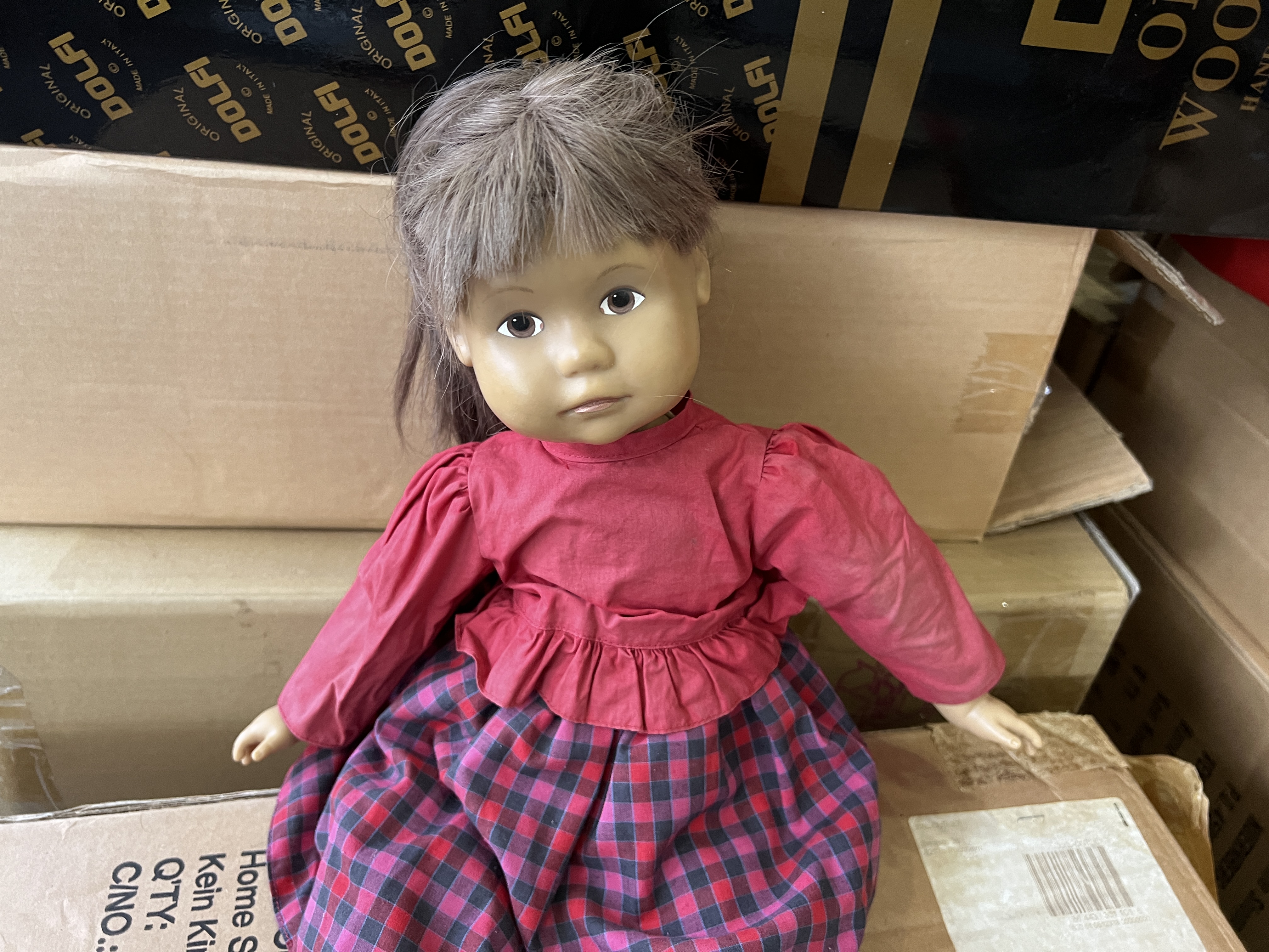 Sigikid Künstlerpuppe Vinyl Puppe 46 cm. Top Zustand  