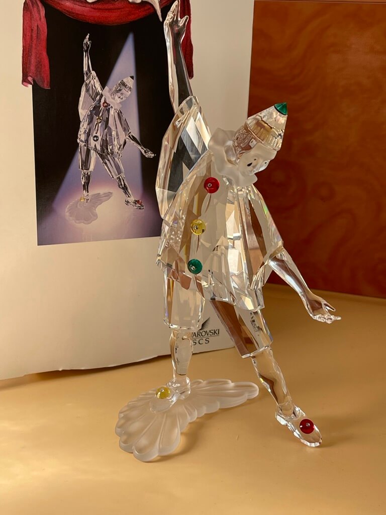 Swarovski Figur 230586 Pierrot 20 cm. Ovp & Zertifikat. Top Zustand