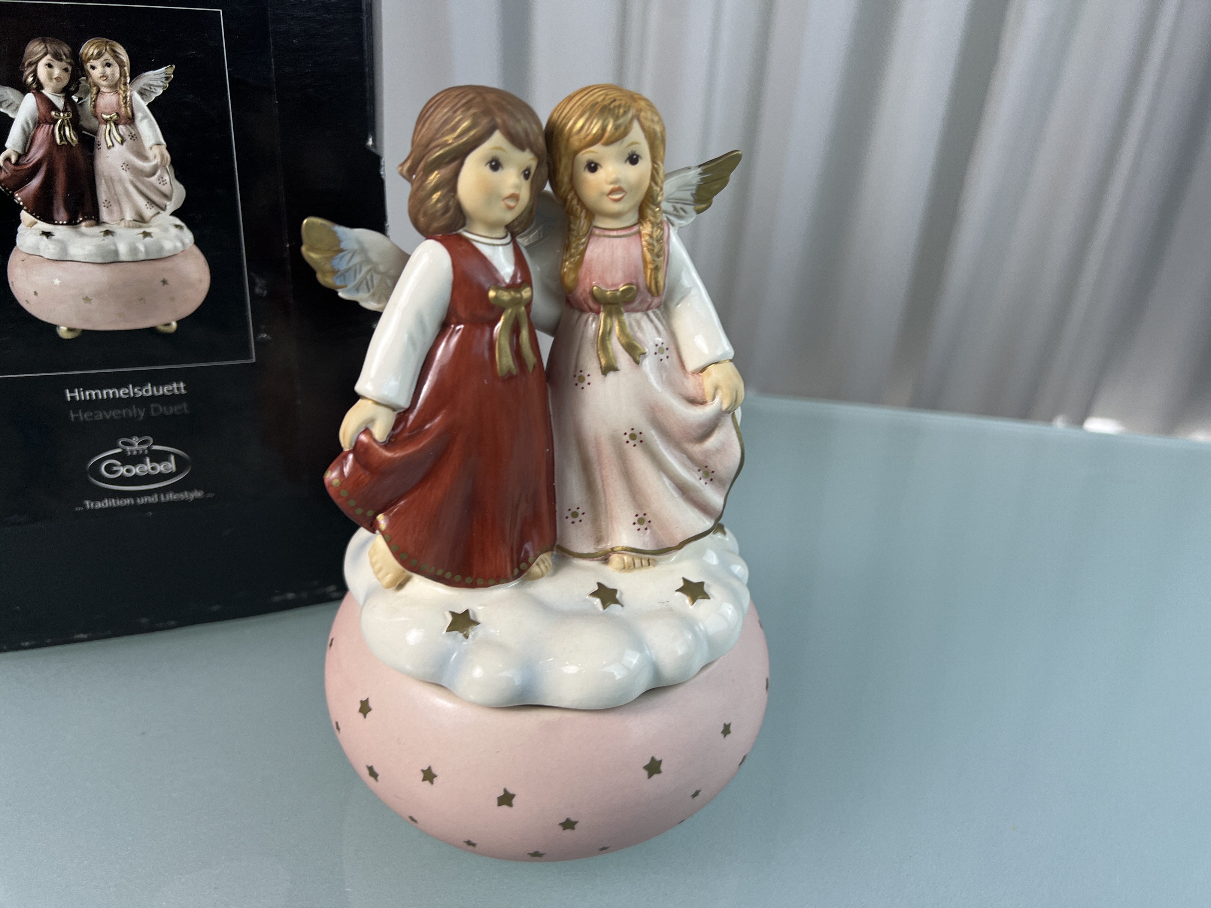 Goebel Figur Porzellan Spieluhr Himmelsduett 16 cm. 1 Wahl. Top Zustand