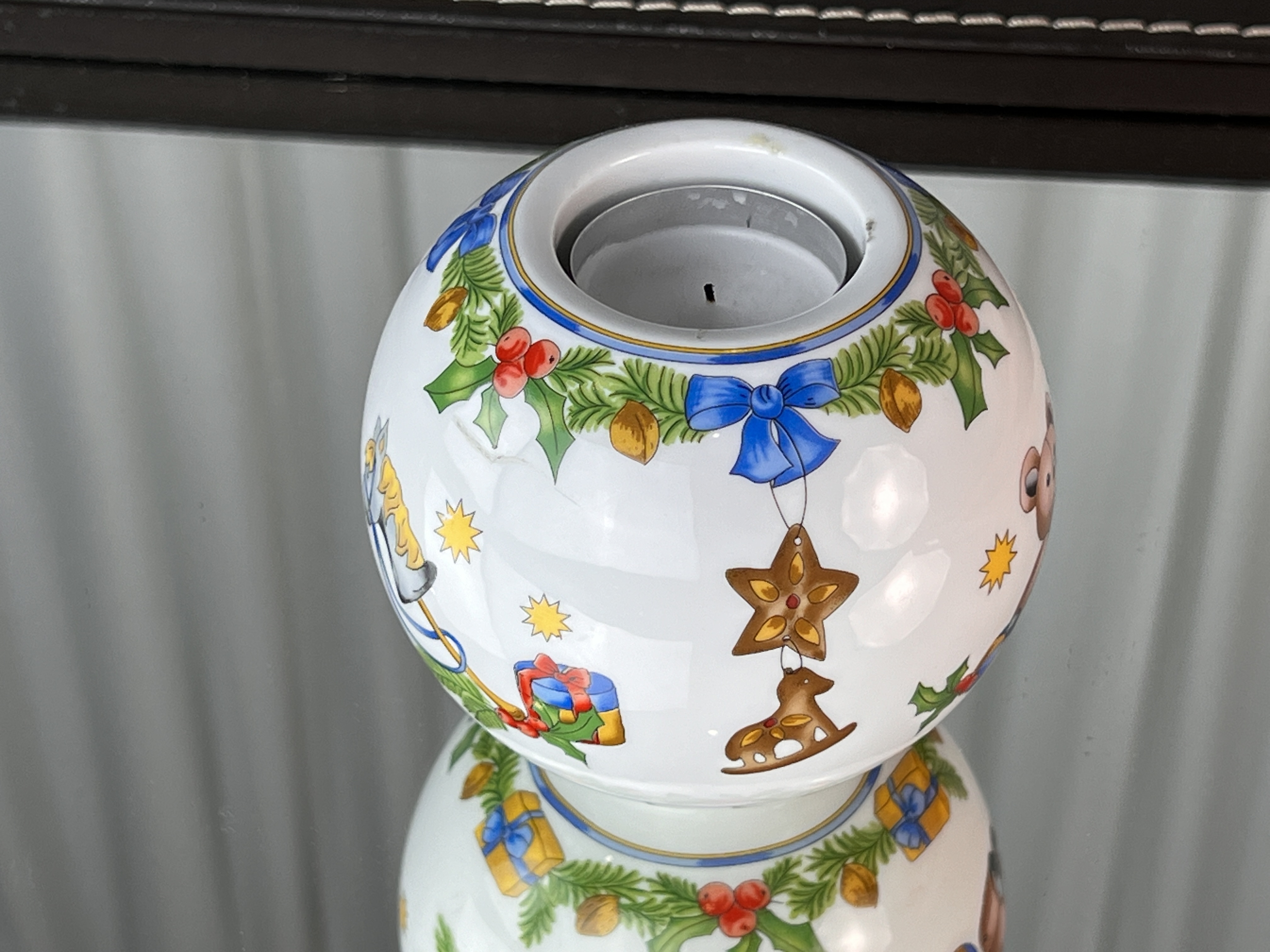  Hutschenreuther Teelicht Kerzenständer Stern 9 cm Ø. Top Zustand.  