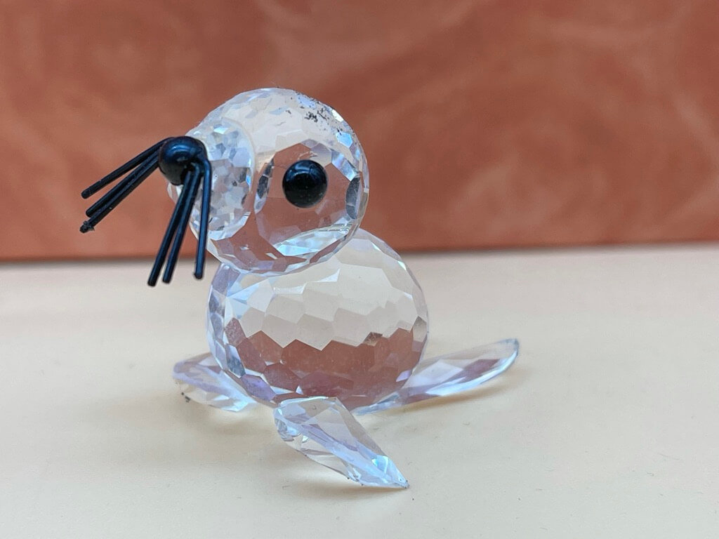  Swarovski Figur 012530 Robbe 4 cm. Top Zustand