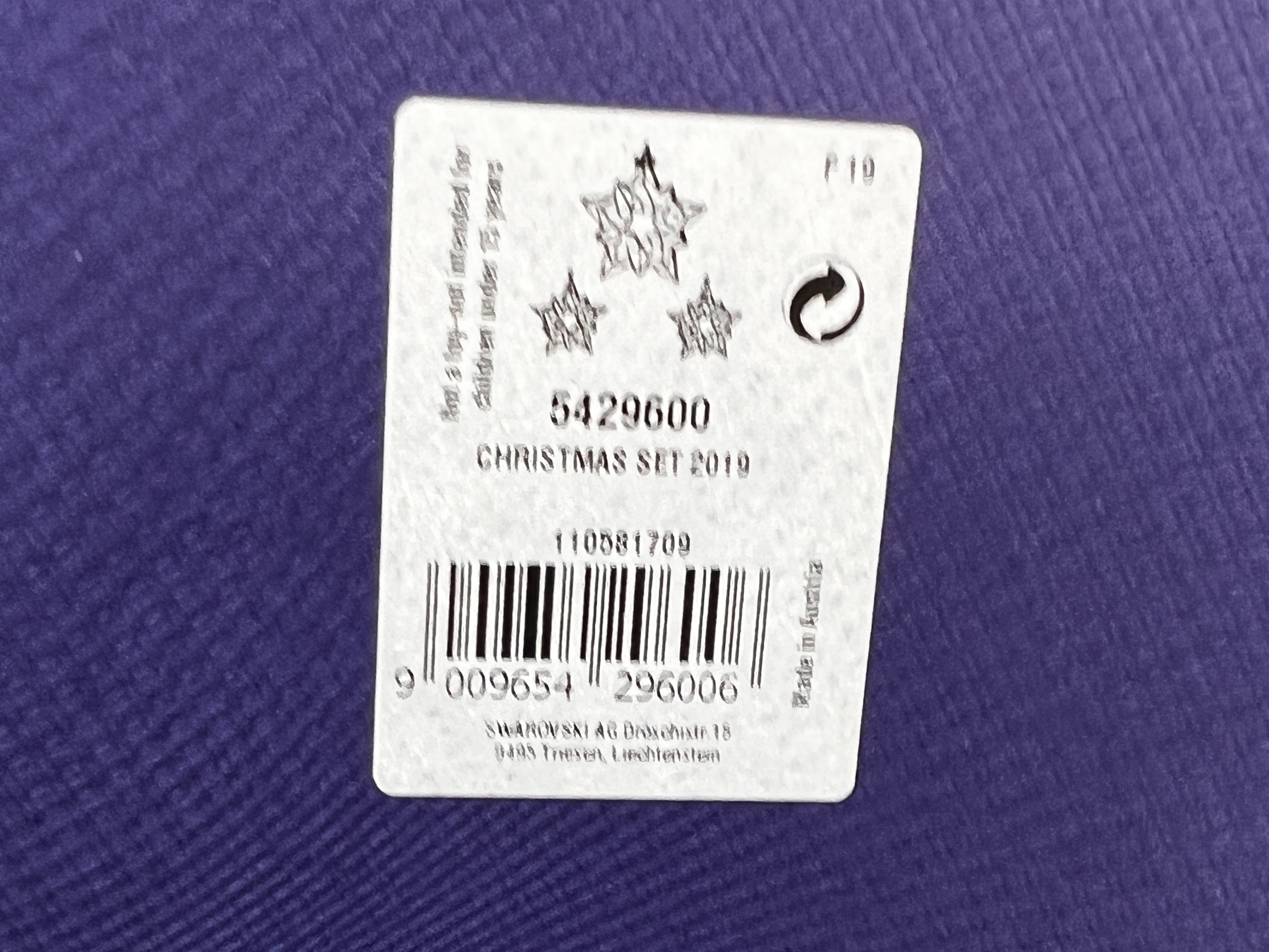 Swarovski Figur 5429600 Weihnachtsstern Set 2019 Ornament 7,5 cm. 