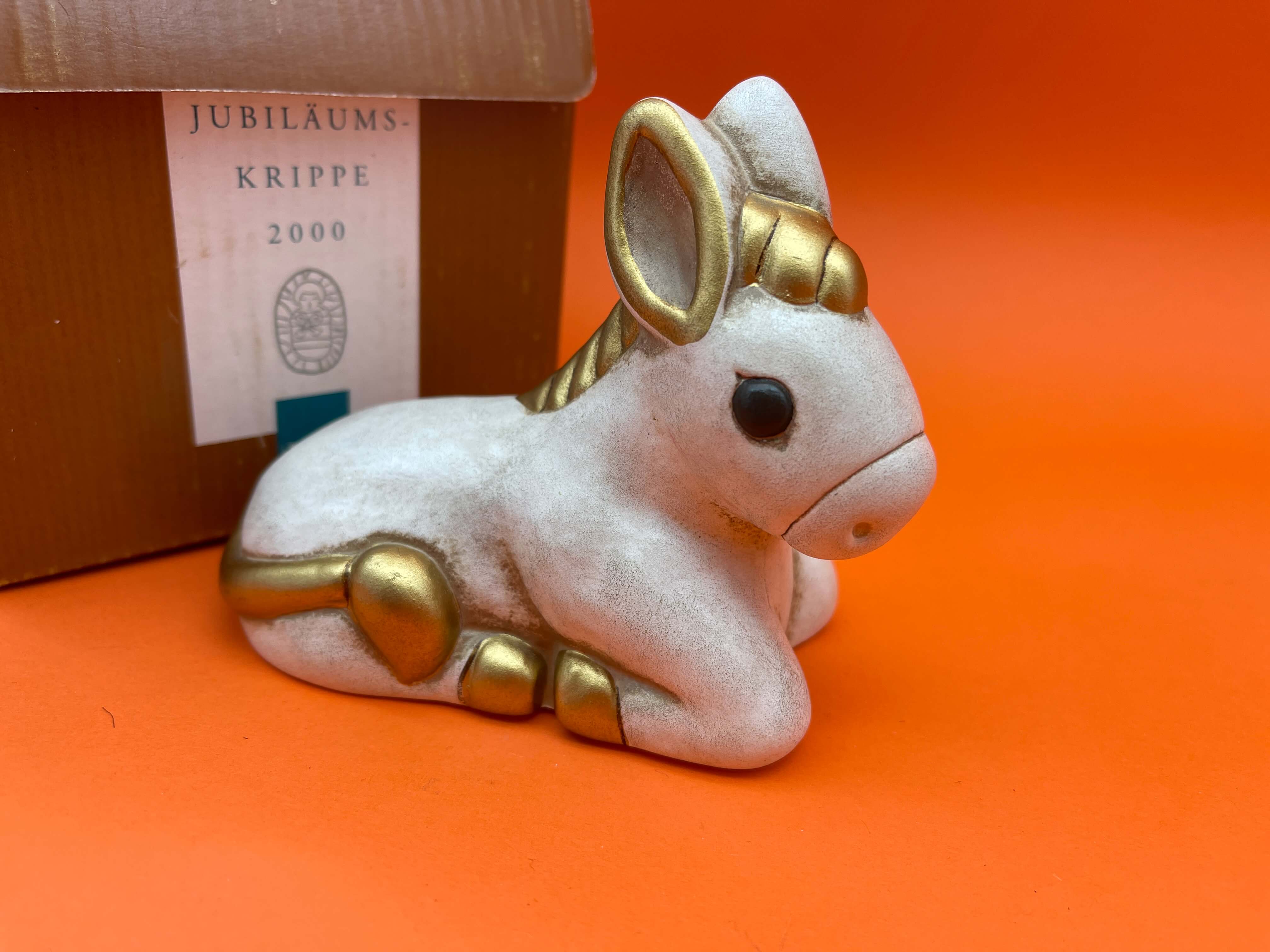Thun Bozner Krippenfigur 9,5 x 12 cm. - Top Zustand.    