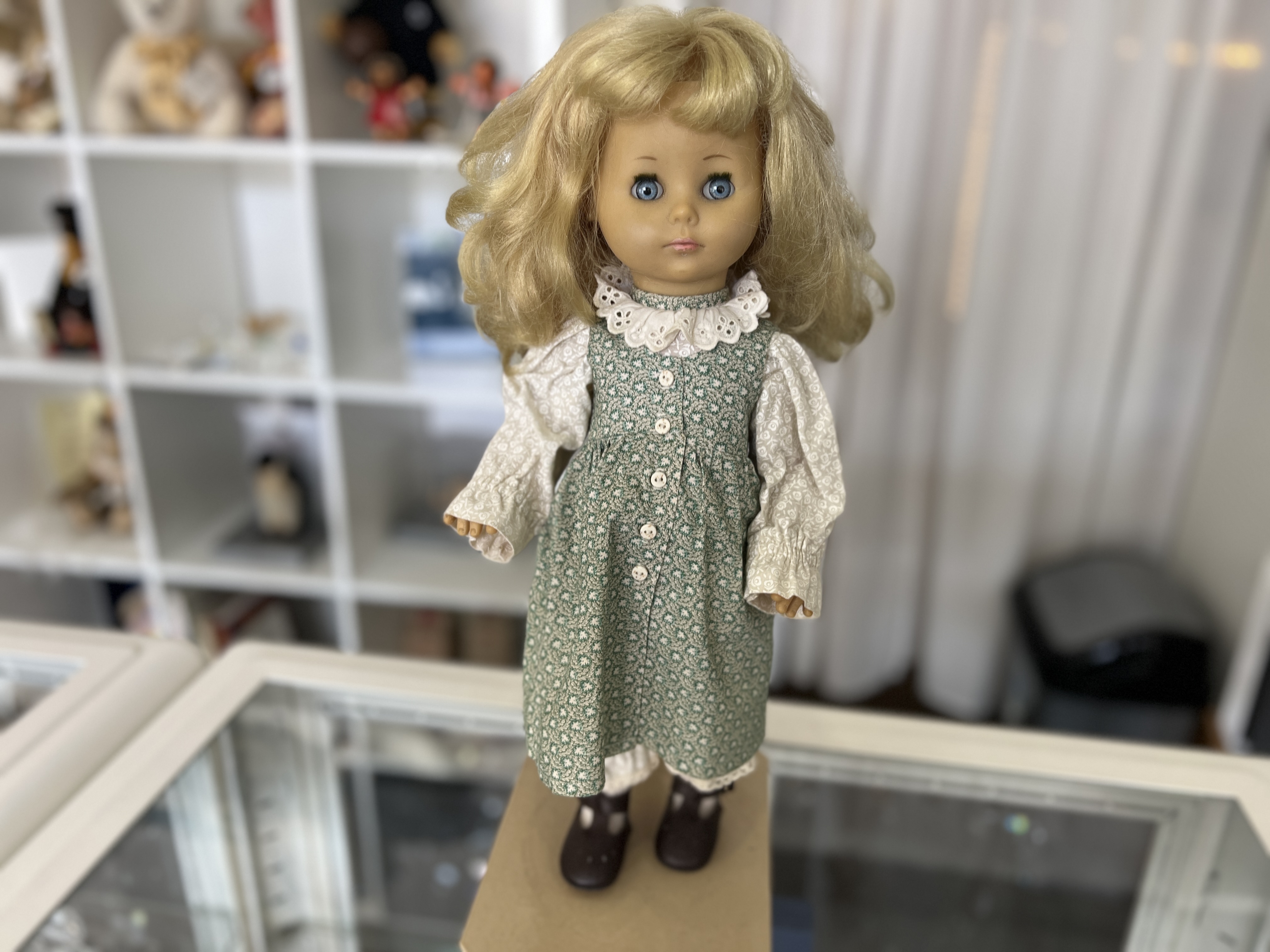 Schildkrötpuppe Vinyl Puppe 43 cm. Top Zustand.    