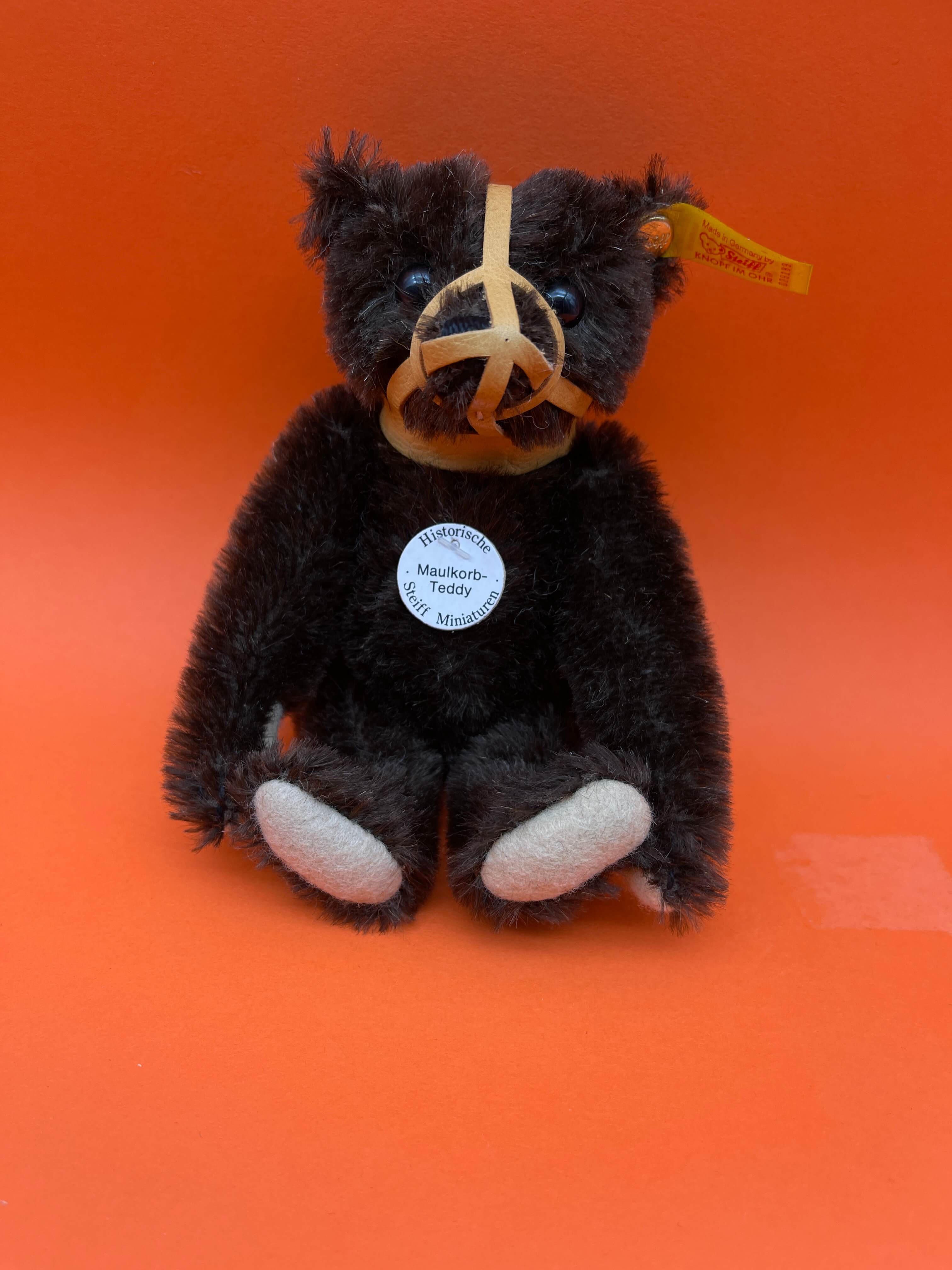 Steiff Tier 029189 Maulkorb Teddy 17 cm. Top Zustand 
