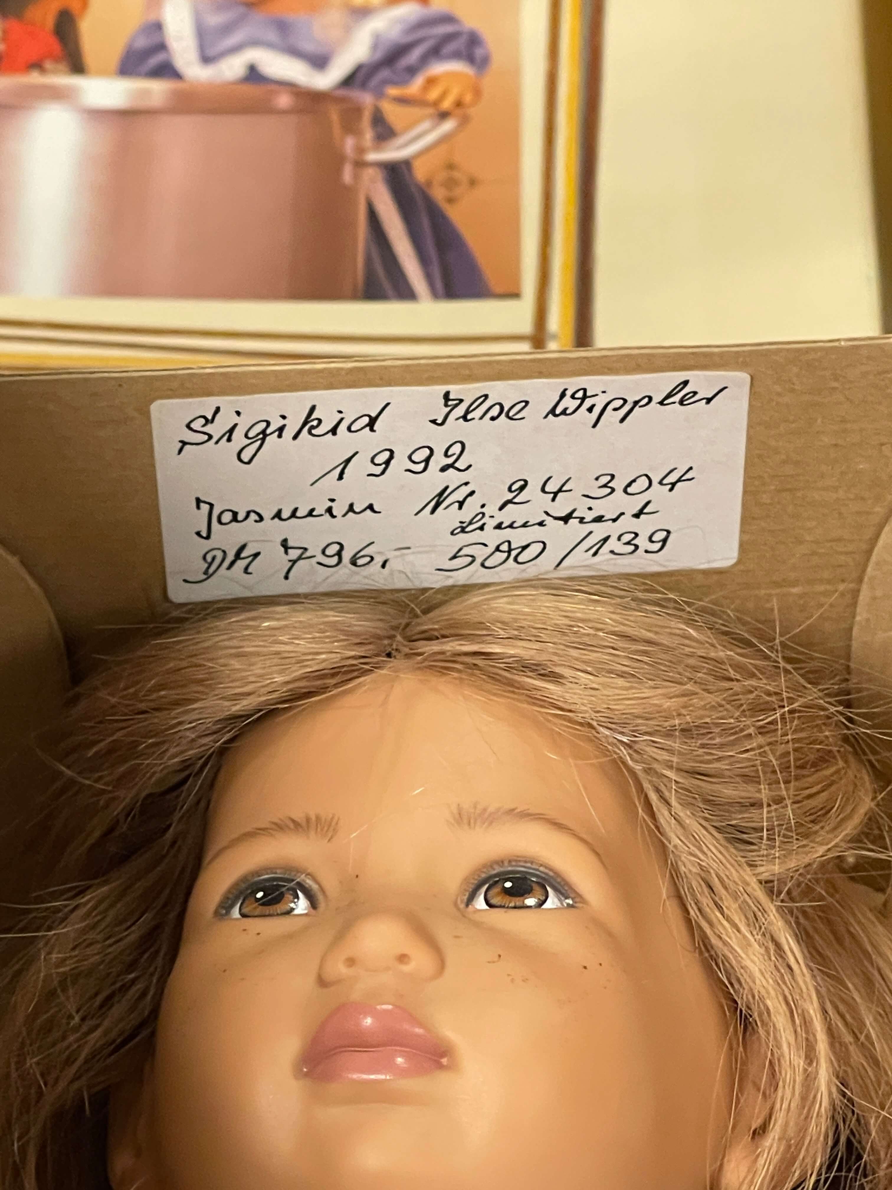 Sigikid Ilse Wippler Vinyl Puppe 62 cm. Top Zustand