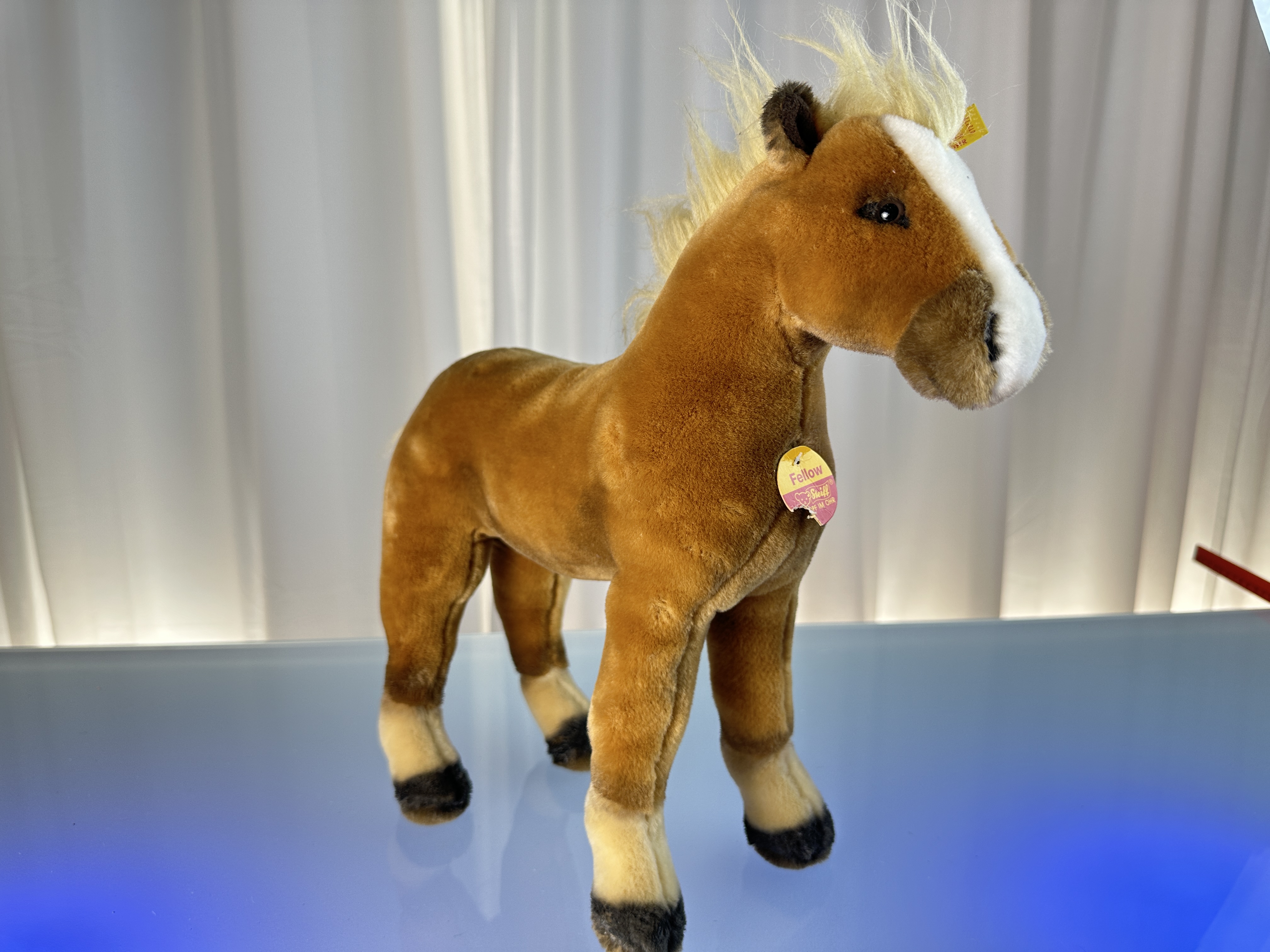 Steiff Tier 072772 Pferd Fellow 33 x 35 cm Top Zustand  
