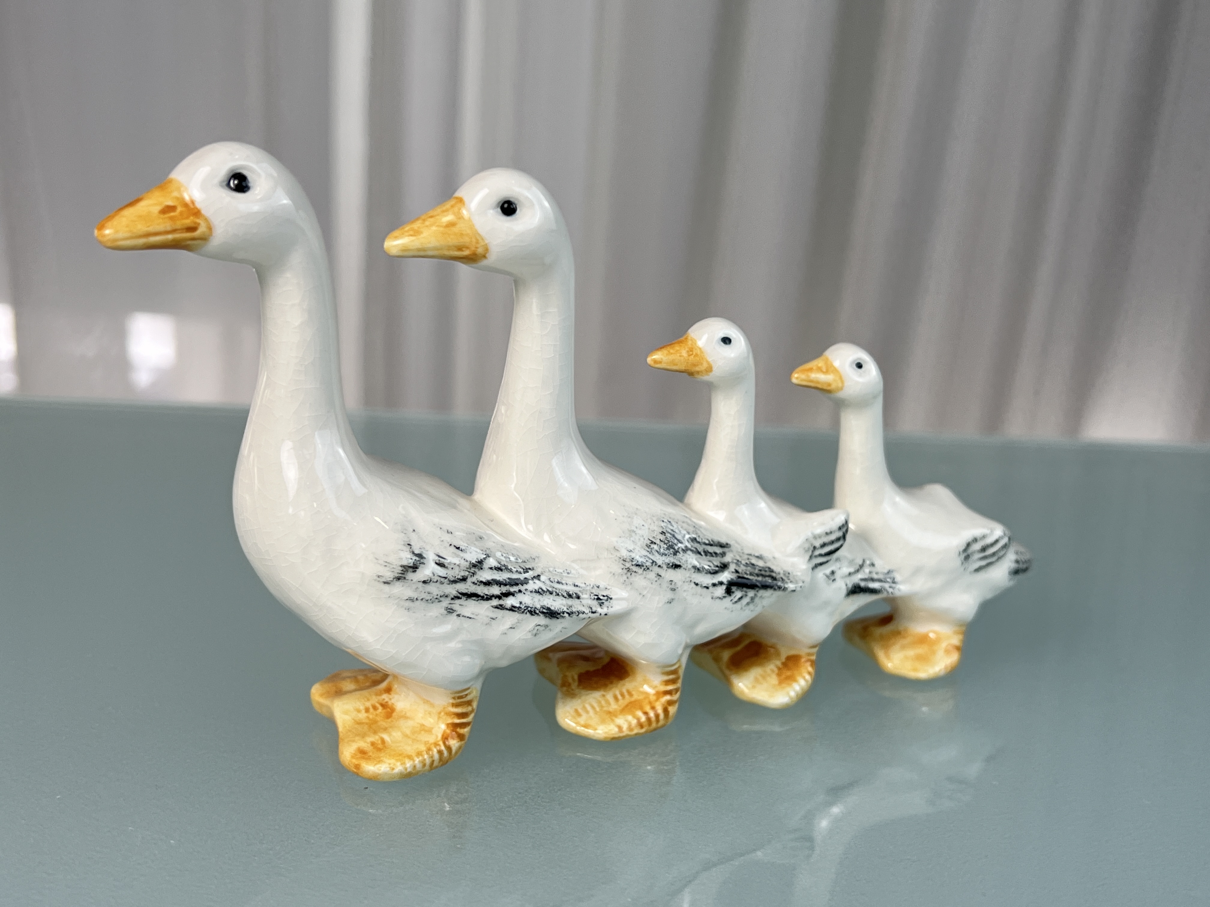 Goebel Figur Enten Gänse 10,3 x 19,5 cm. Top Zustand   