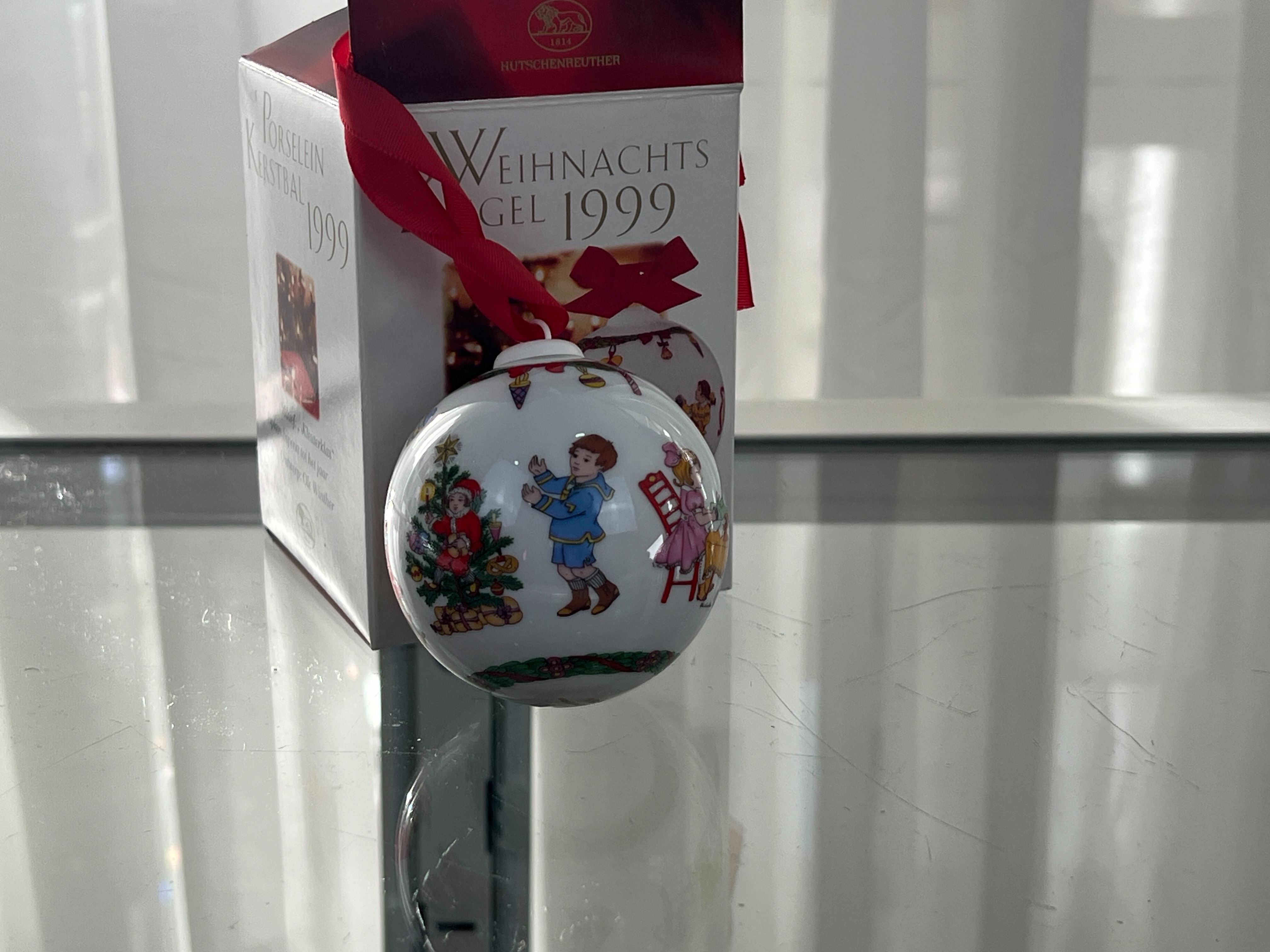  Hutschenreuther 1999 Weihnachtskugel. Top Zustand.  
