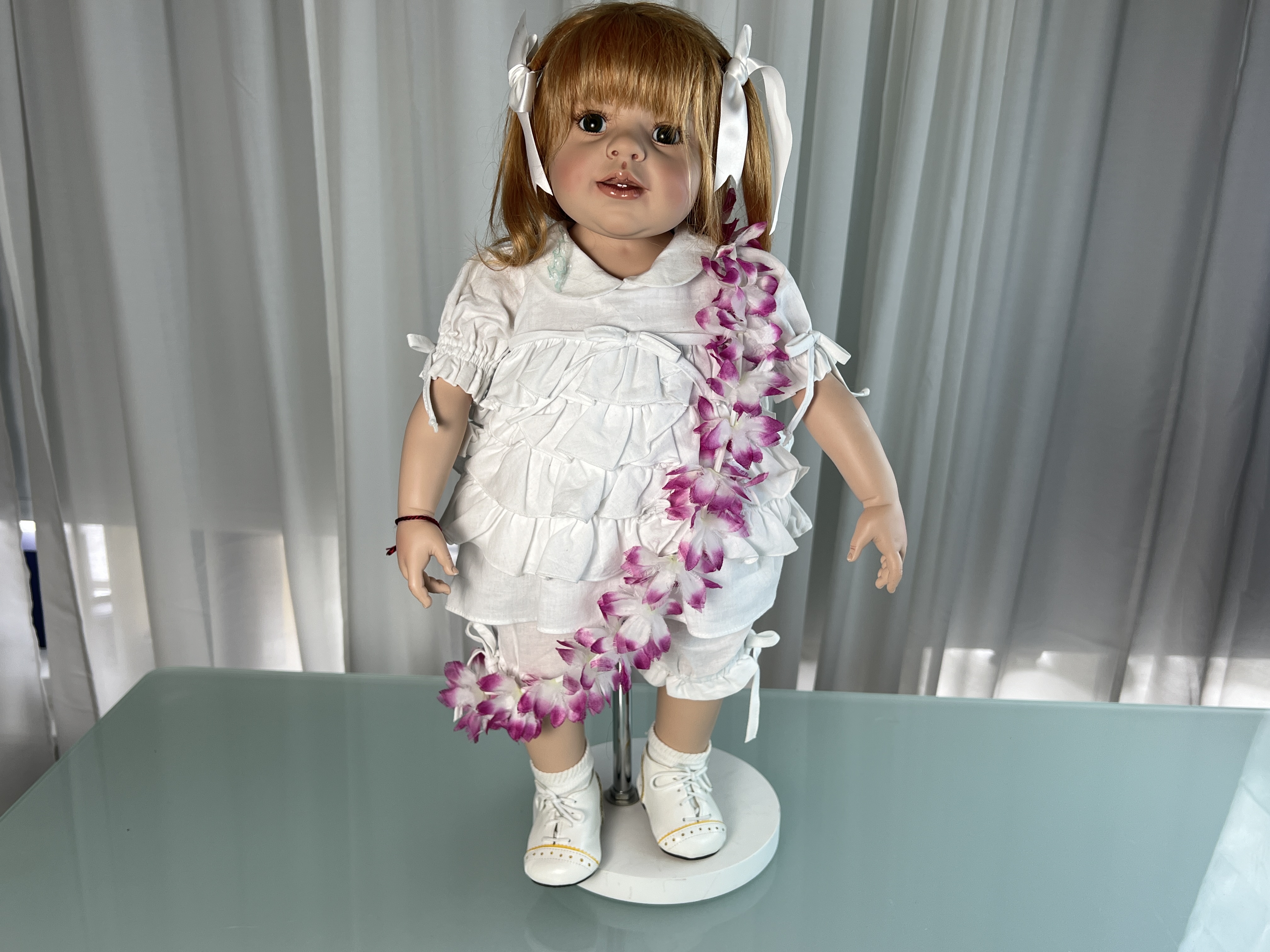 Götz Künstlerpuppe Vinyl Puppe 60 cm. Top Zustand 