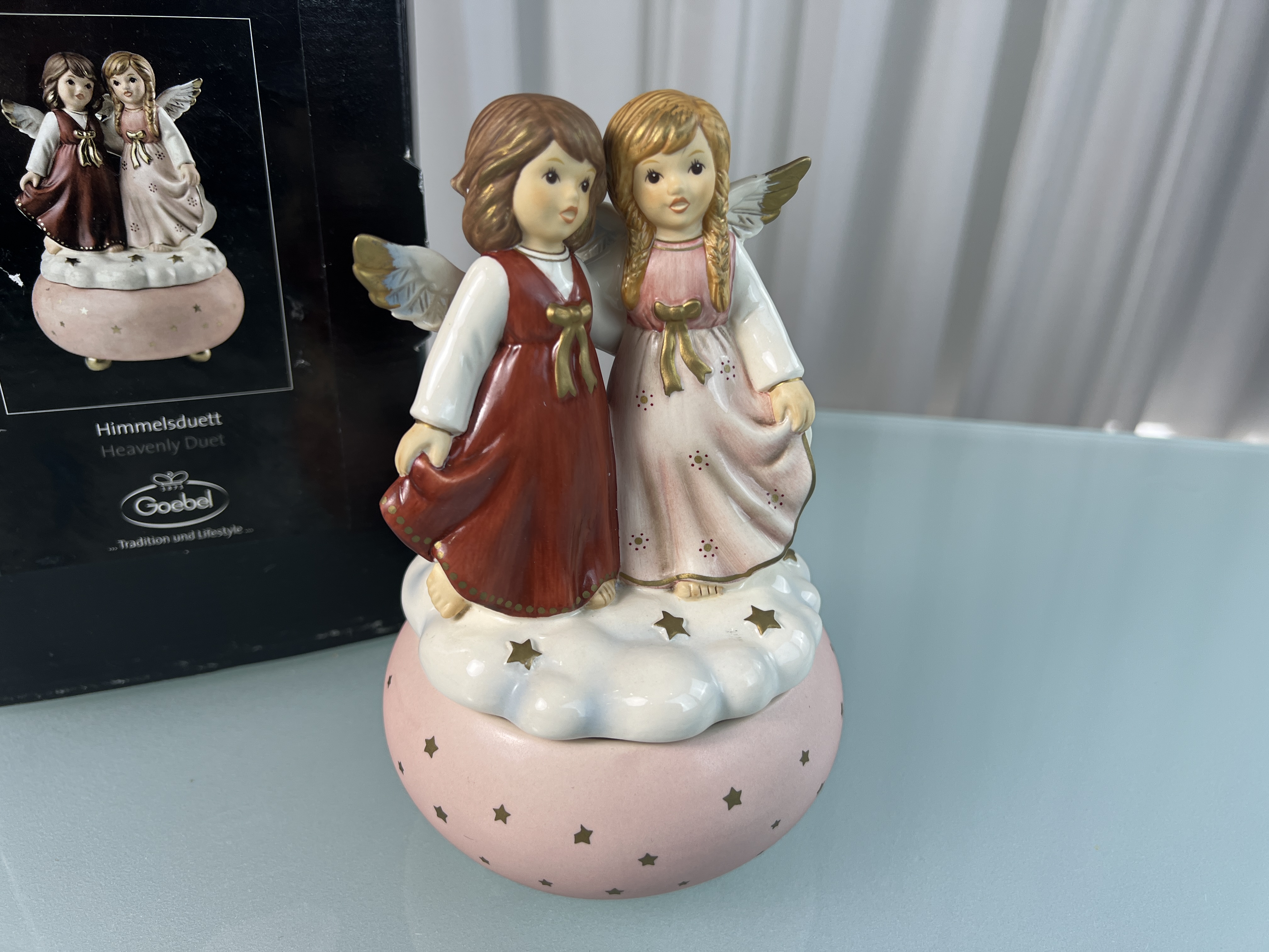 Goebel Figur Porzellan Spieluhr Himmelsduett 16 cm. 1 Wahl. Top Zustand