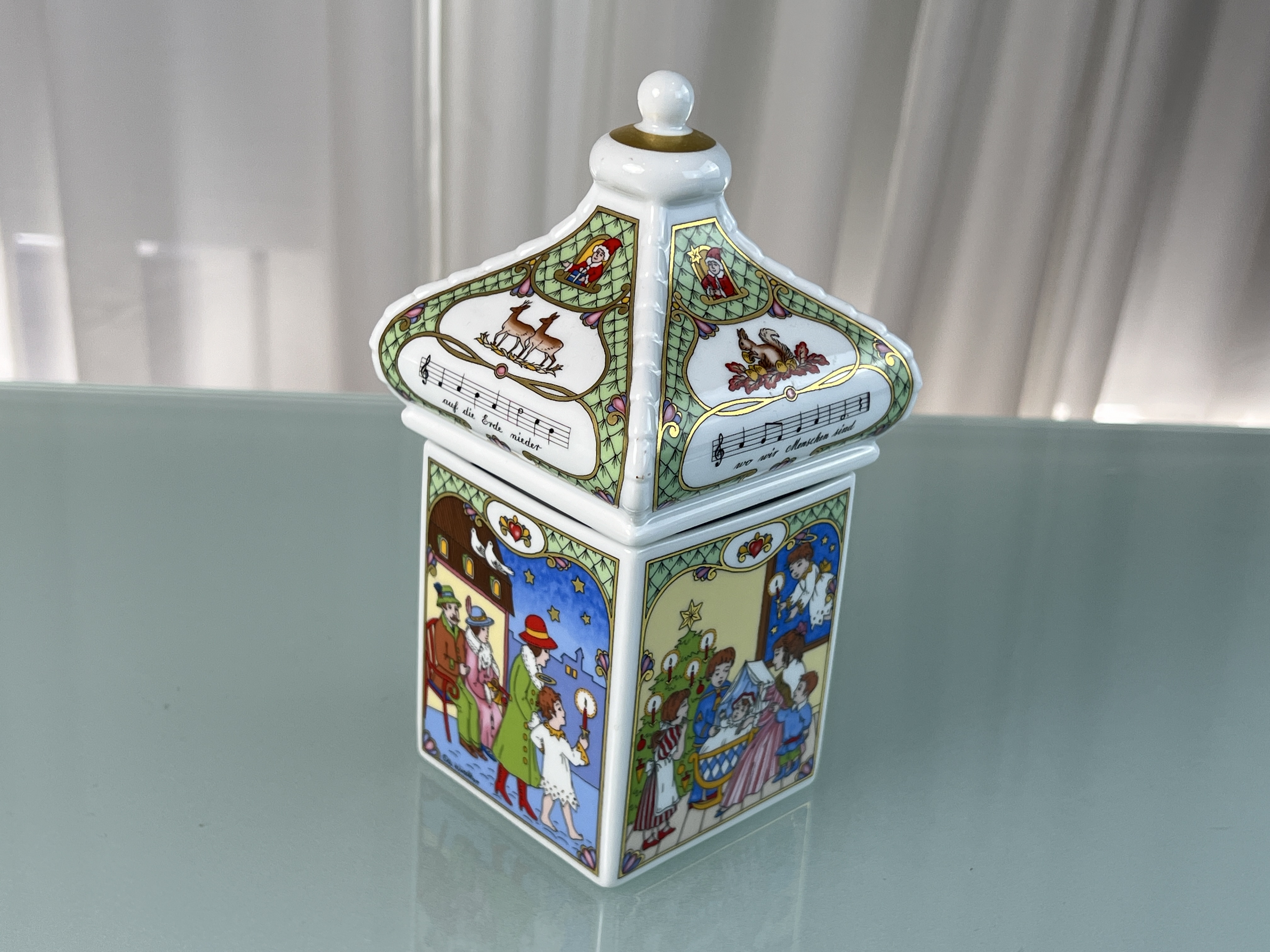 Hutschenreuther Porzellan 2003 Spieluhr 20 cm. 1 Wahl - Top Zustand  
