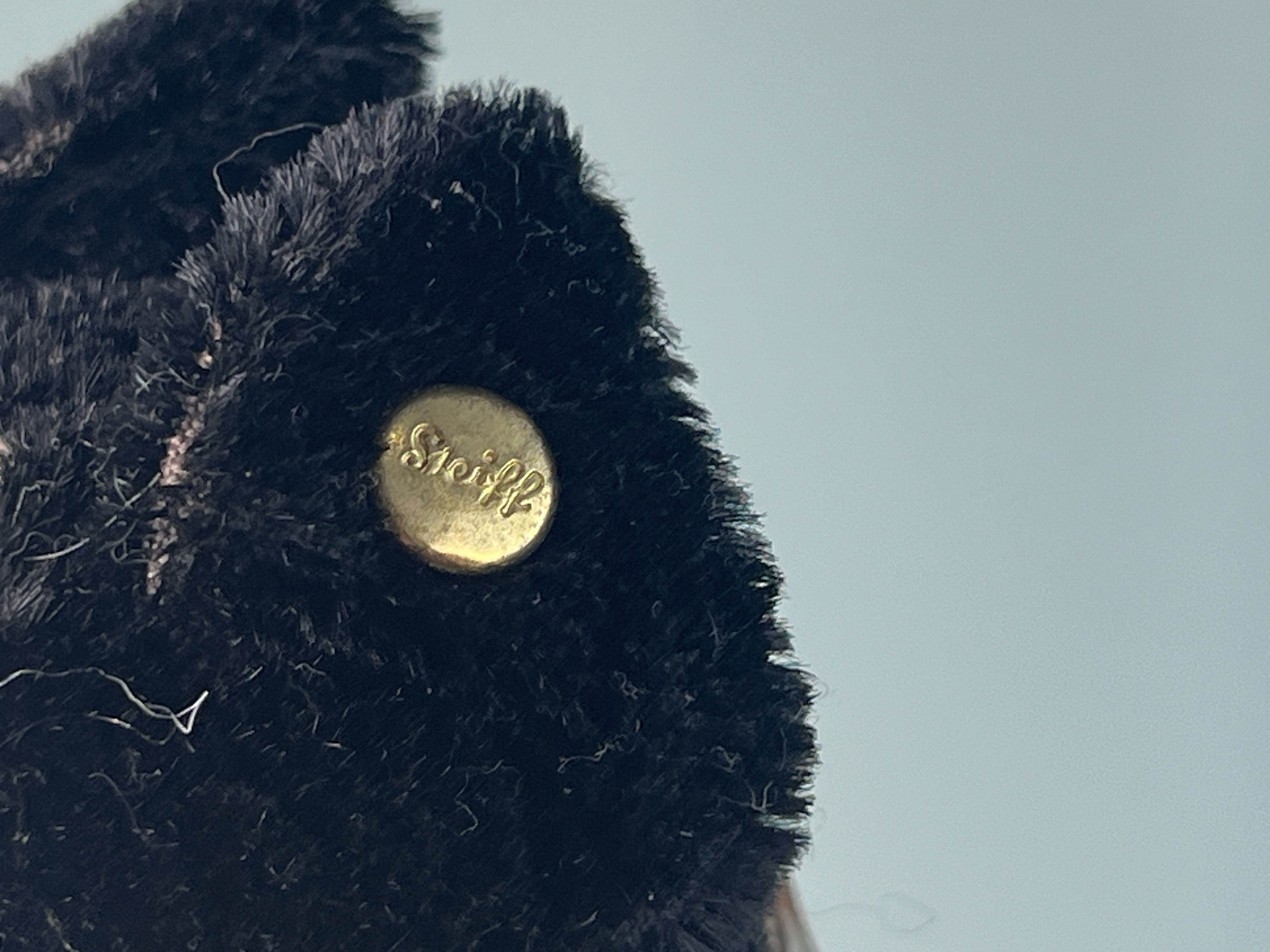 Steiff Tier Bully Hund 1927 Replica 16 cm. Top Zustand   