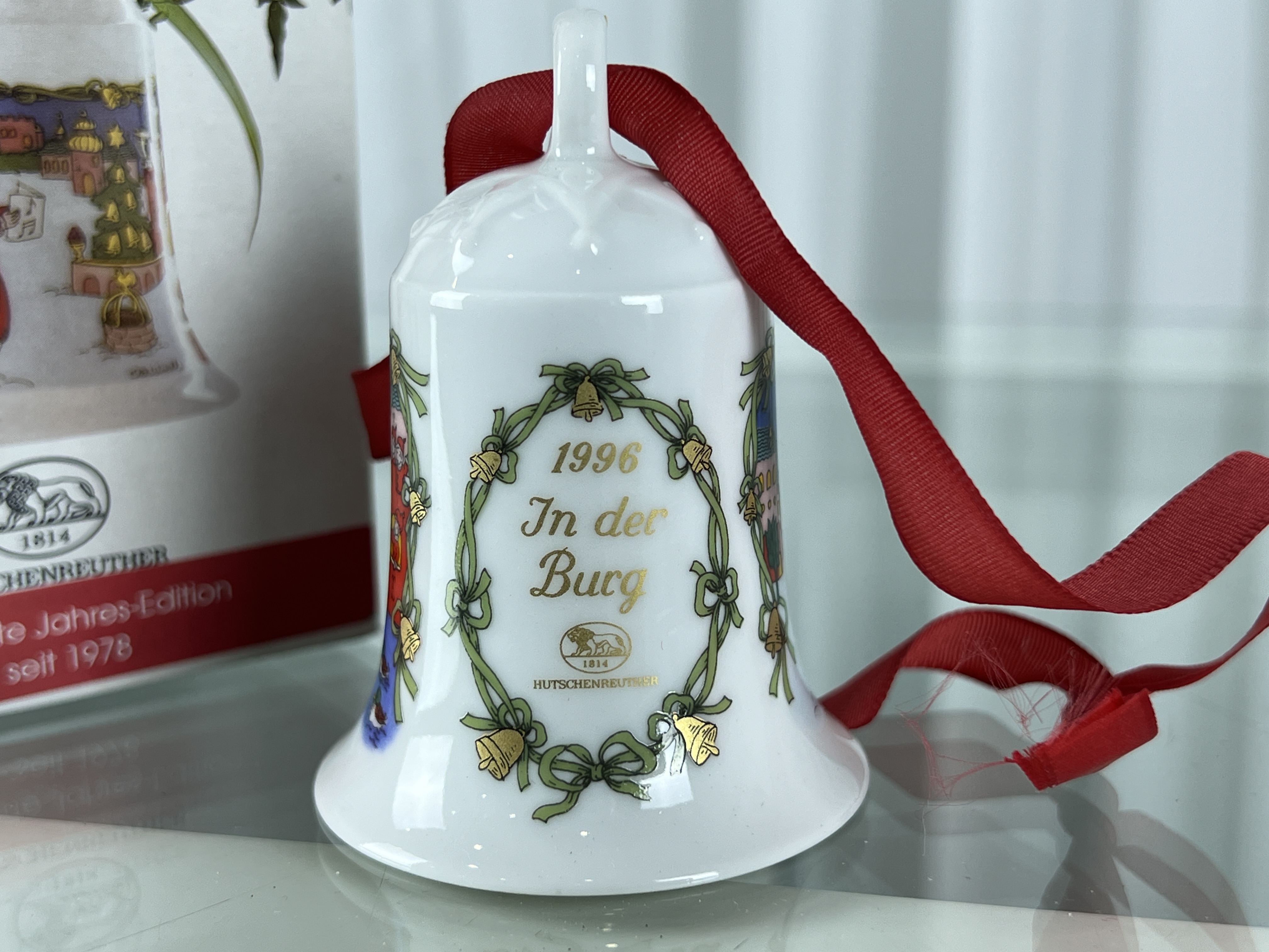  Hutschenreuther Weihnachtsglocke 1996 mit Ovp. 7 cm. Top Zustand. 
