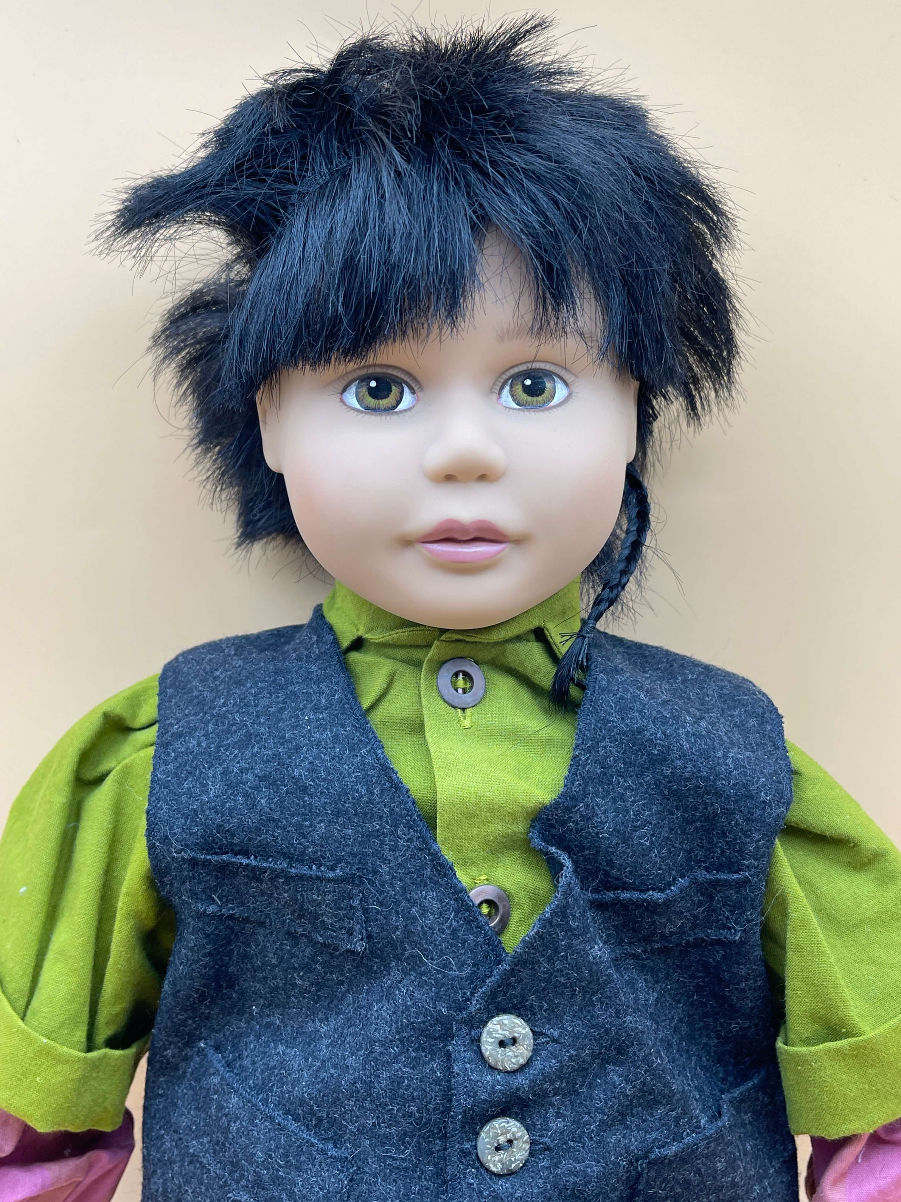 Sigikid Künstlerpuppe Vinyl Puppe 50 cm. Top Zustand