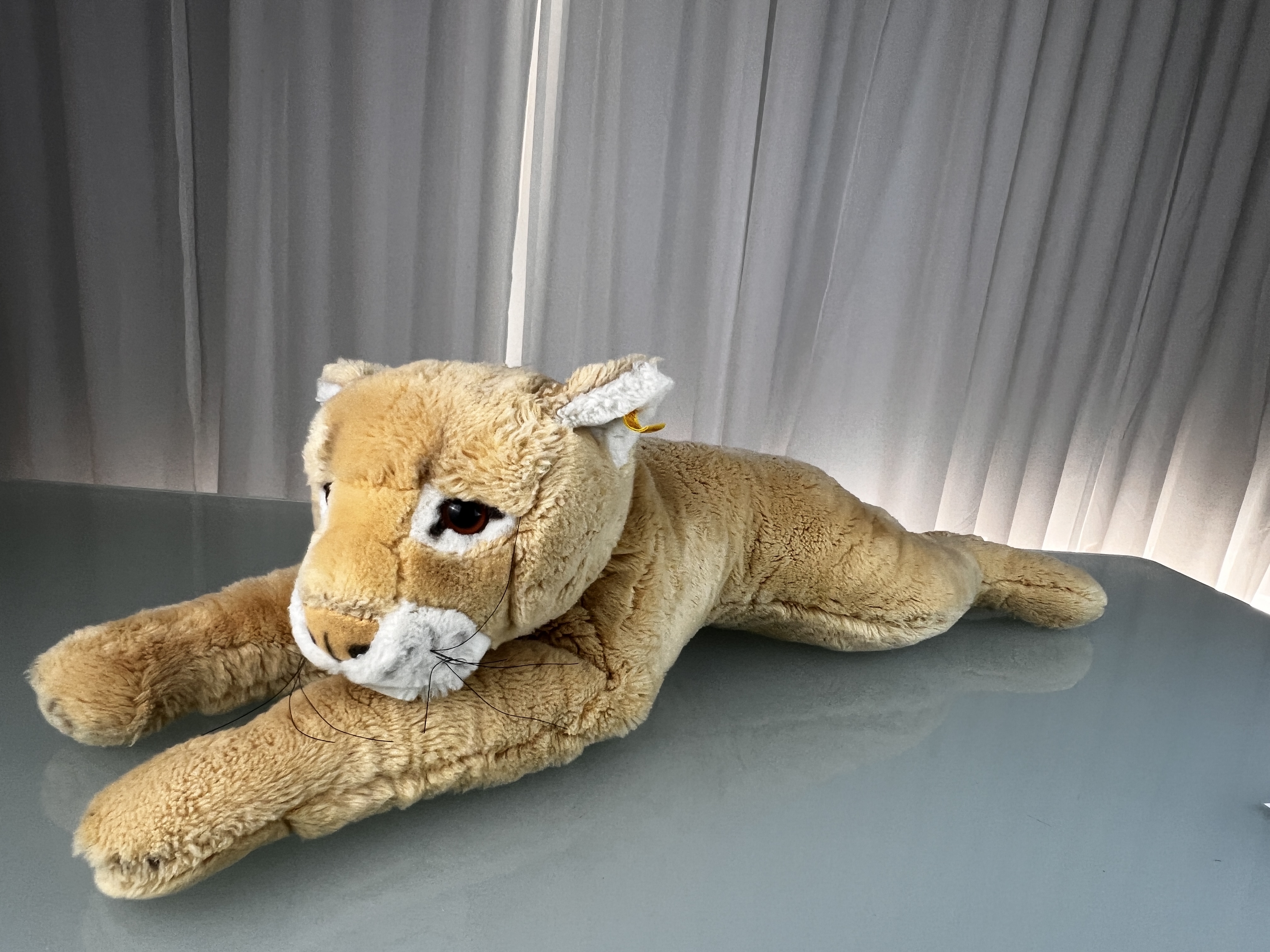 Steiff Tier 0385/75 Puma 75 cm. Top Zustand  