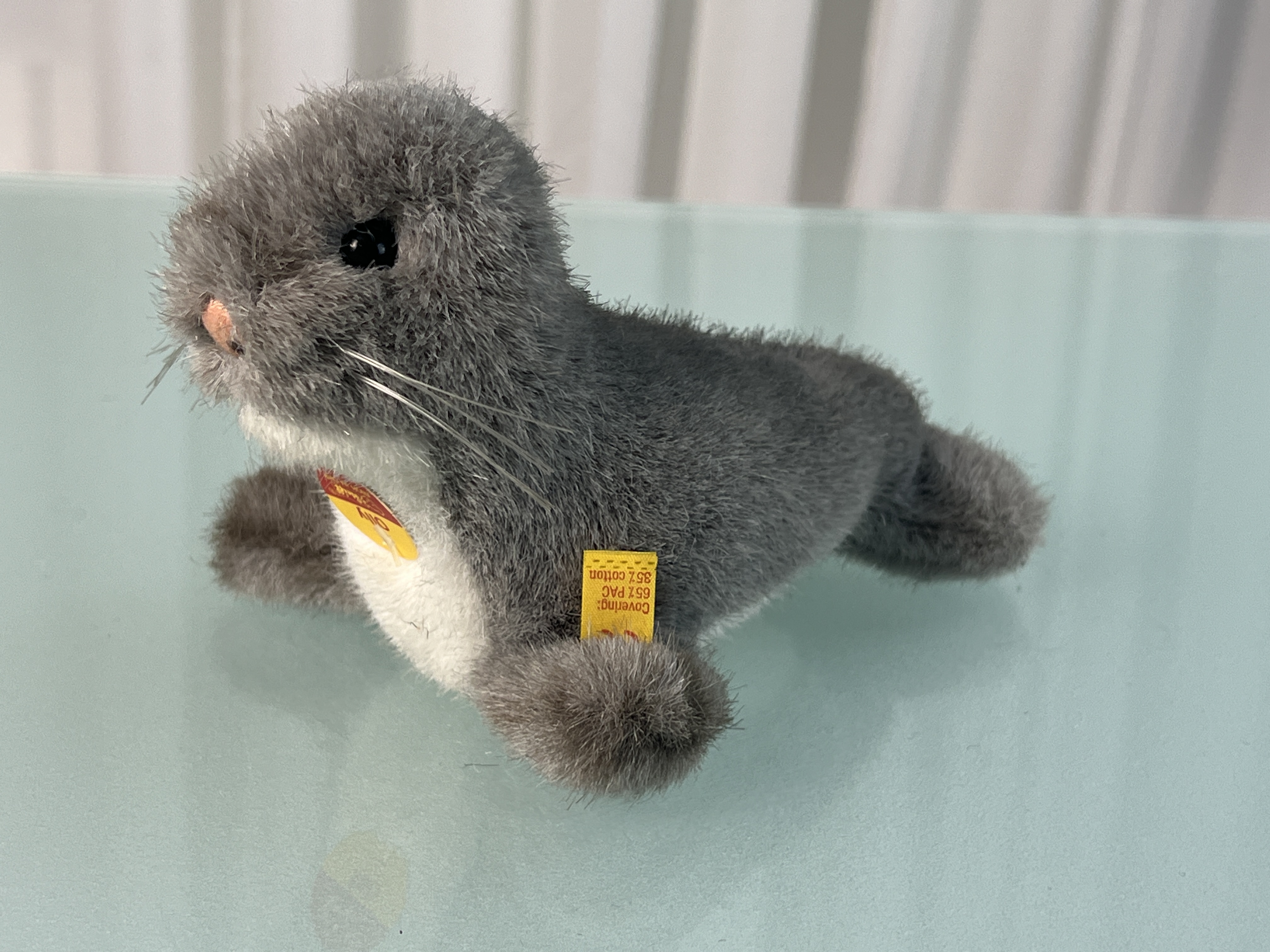 Steiff Tier Robe 10,5 x 16 cm. Zustand siehe Fotos 