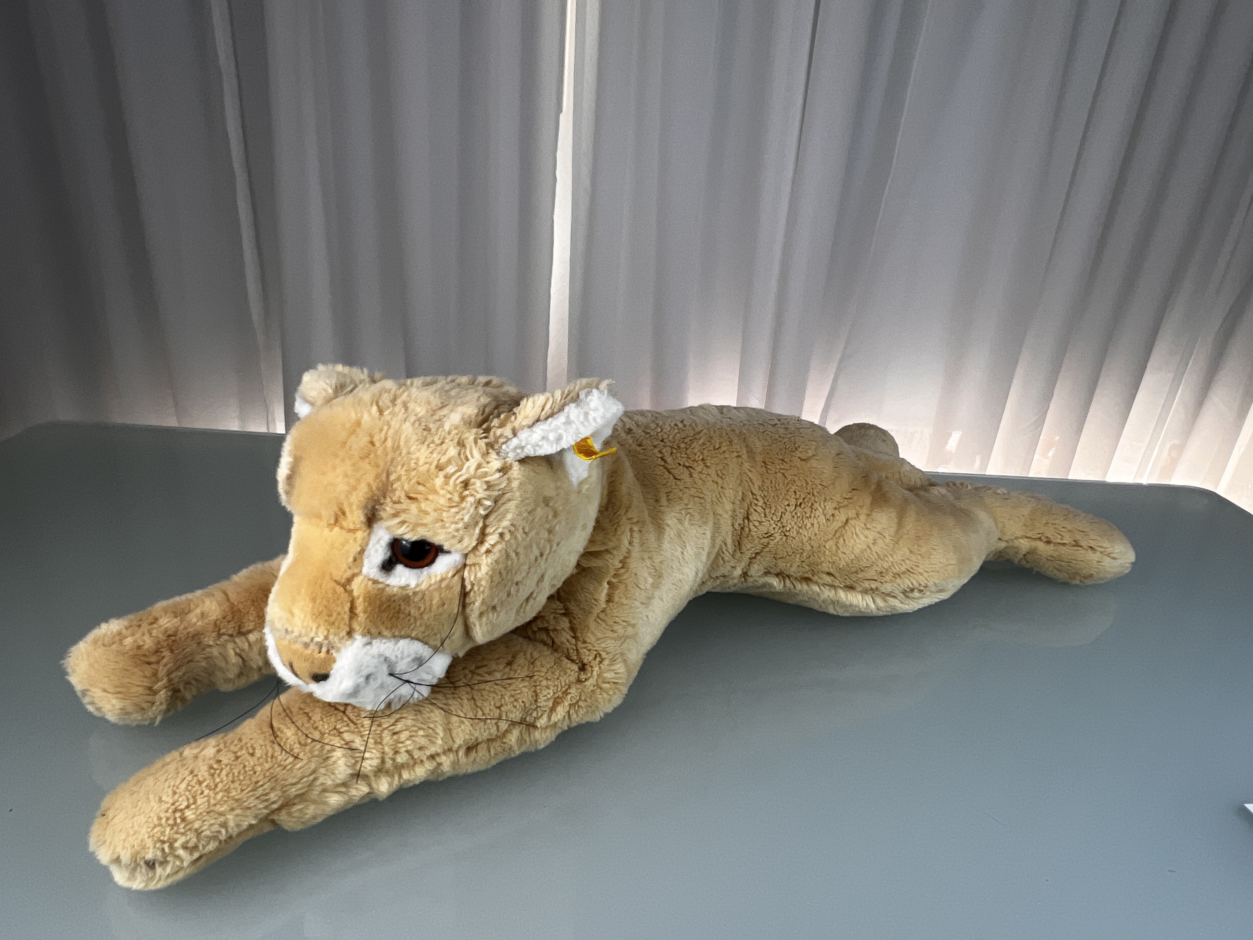 Steiff Tier 0385/75 Puma 75 cm. Top Zustand  