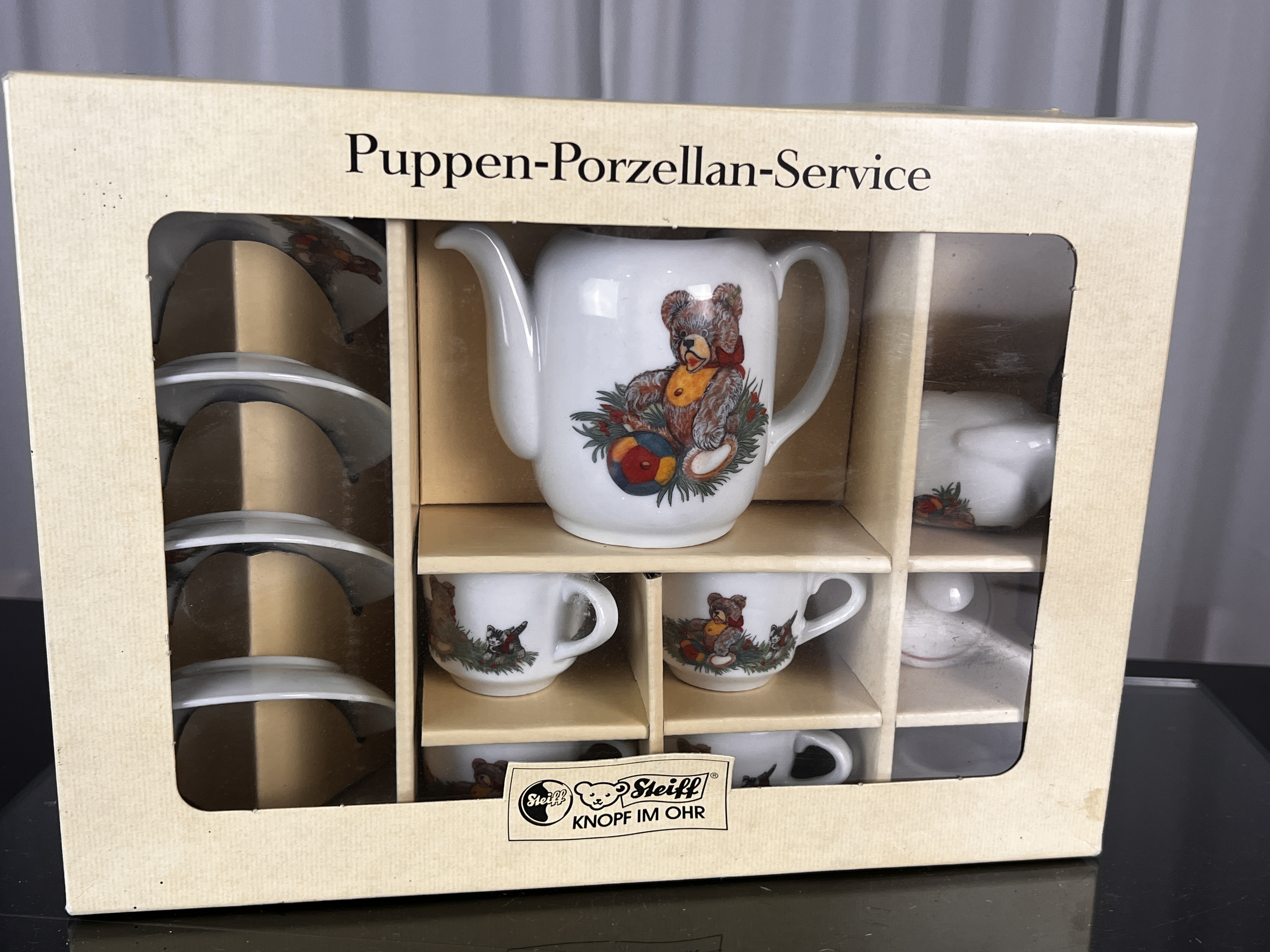 Steiff Porzellan Puppen-Service, Unbenutzt mit Ovp. Top Zustand   