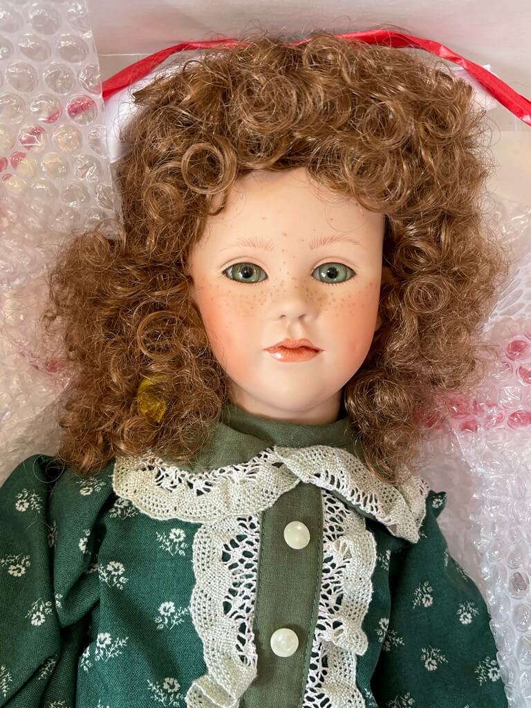  Ute Kase Lepp Porzellan Puppe 65 cm. Top Zustand. 