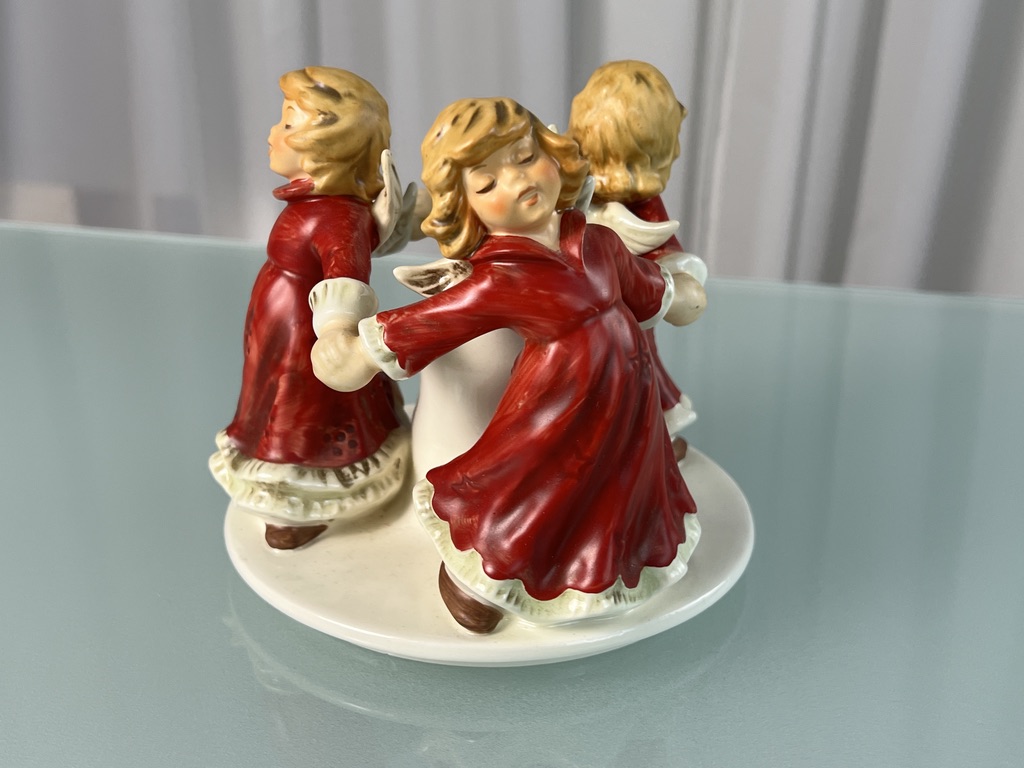 Goebel Figur HE 52 Engel Kerzenständer Reigen 13 cm + 15 cm Ø - 1 Wahl. Top Zustand