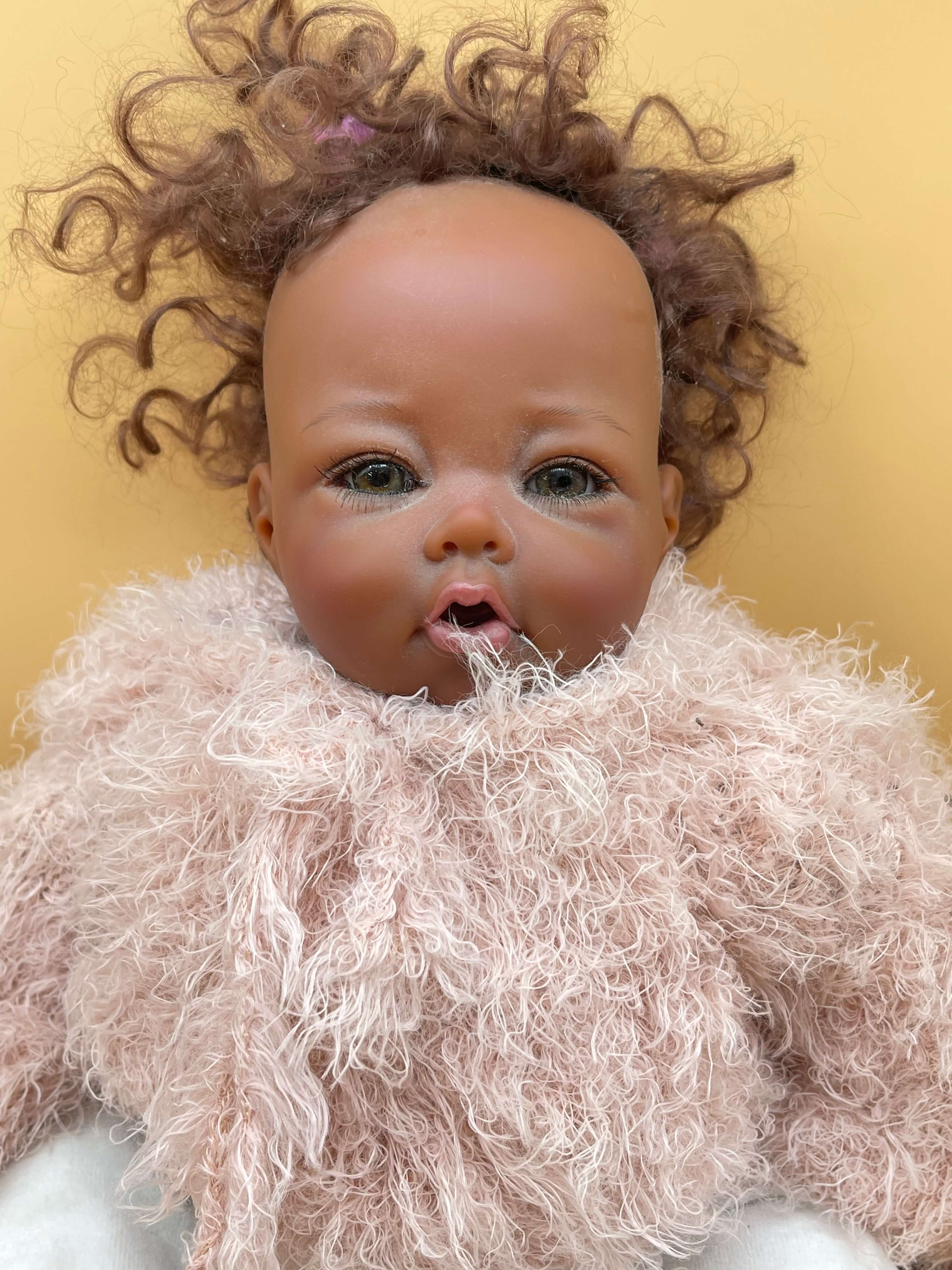 Elly Knoops Künstlerpuppe Vinyl Puppe 44 cm. Top Zustand.