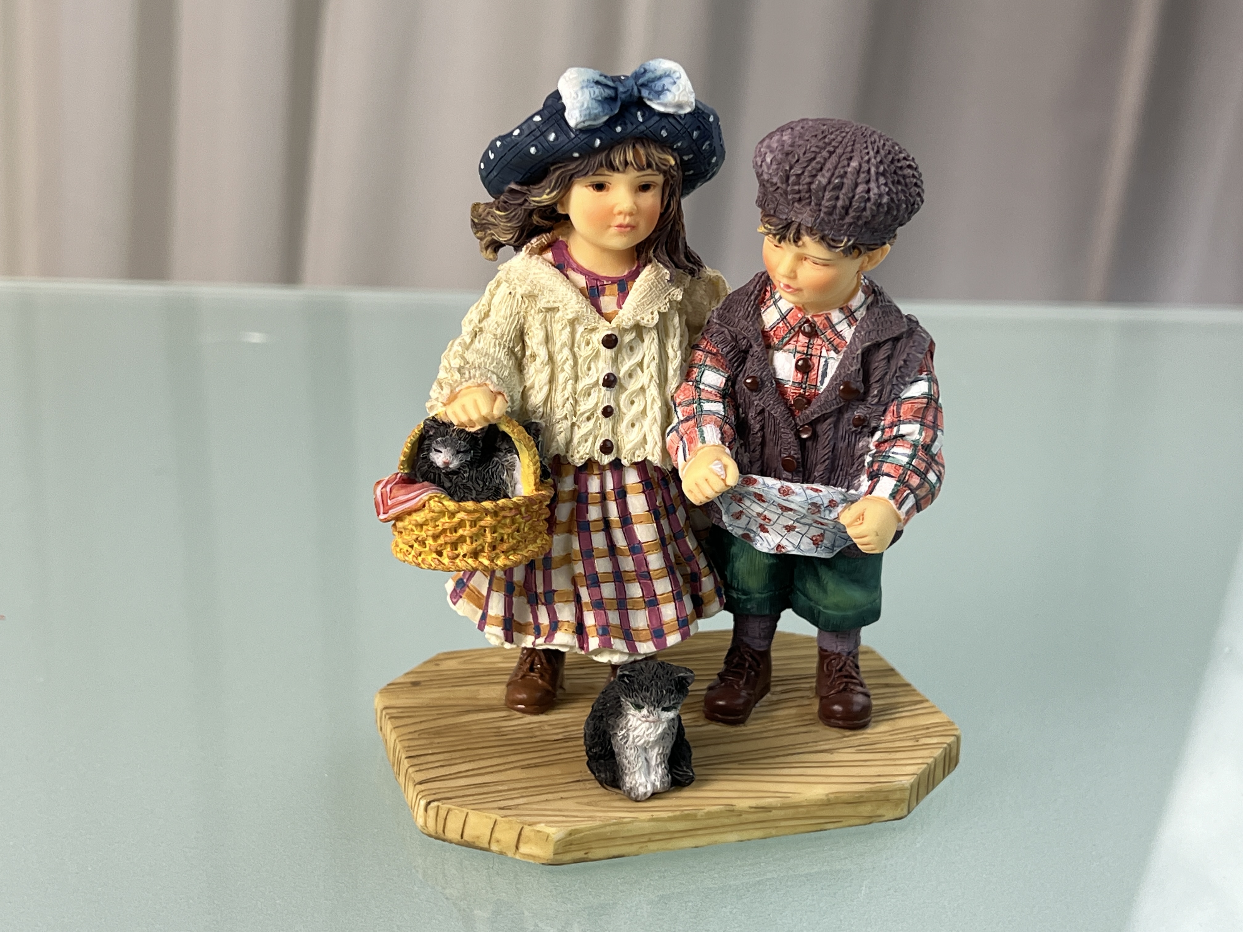 The Leonardo Collection Sleepy Kittens Figur 13,5 cm. Top Zustand 