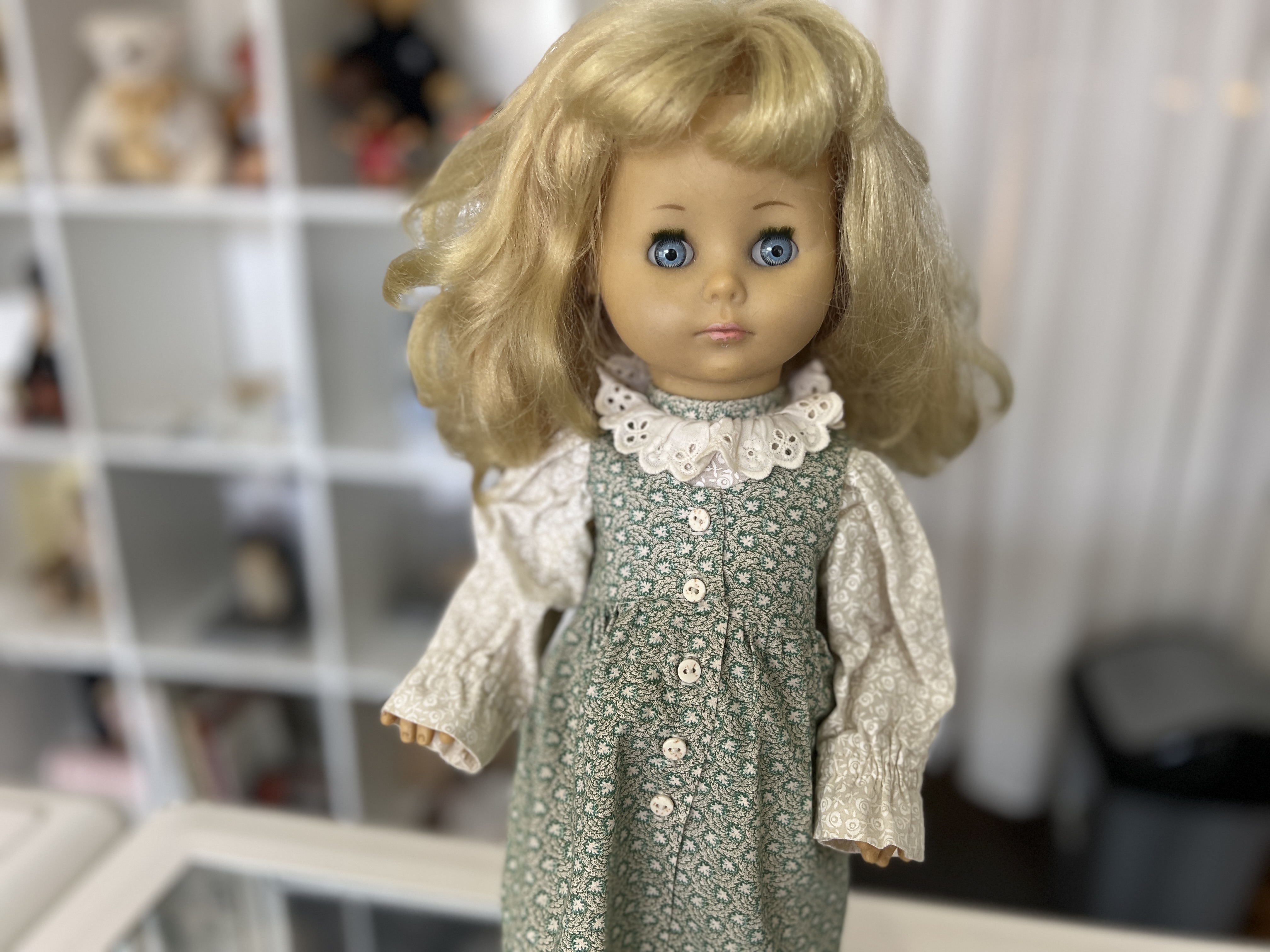 Schildkrötpuppe Vinyl Puppe 43 cm. Top Zustand.    