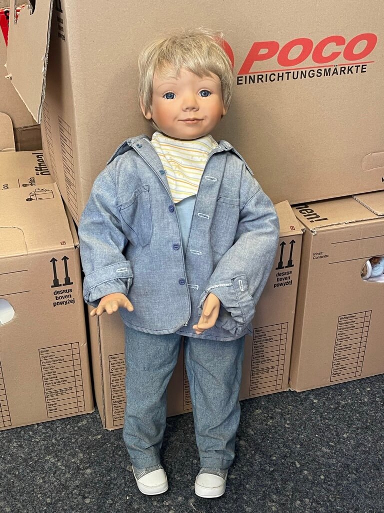 Gabriele Müller Porzellan Puppe 62 cm. Top Zustand