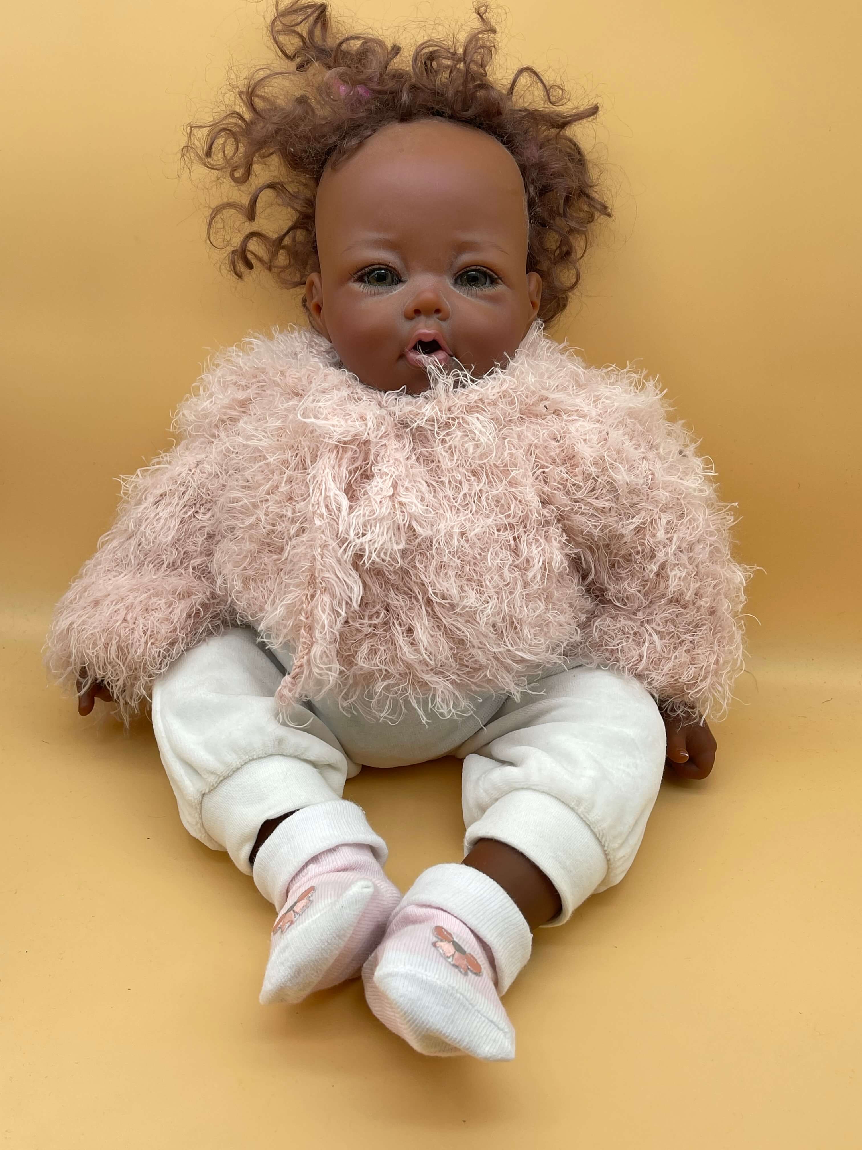 Elly Knoops Künstlerpuppe Vinyl Puppe 44 cm. Top Zustand.
