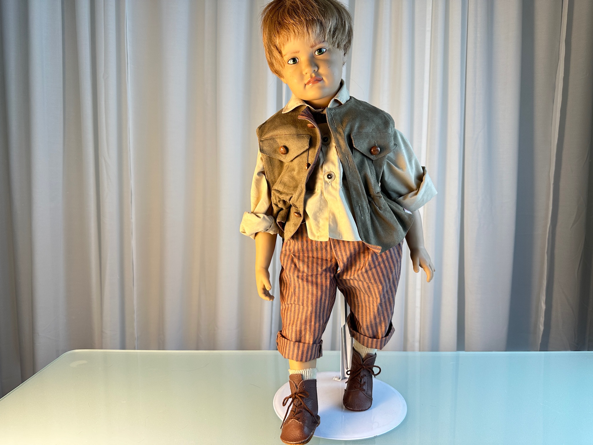 Sigikid Ilse Wippler Künstlerpuppe Vinyl Puppe 60 cm. Top Zustand 