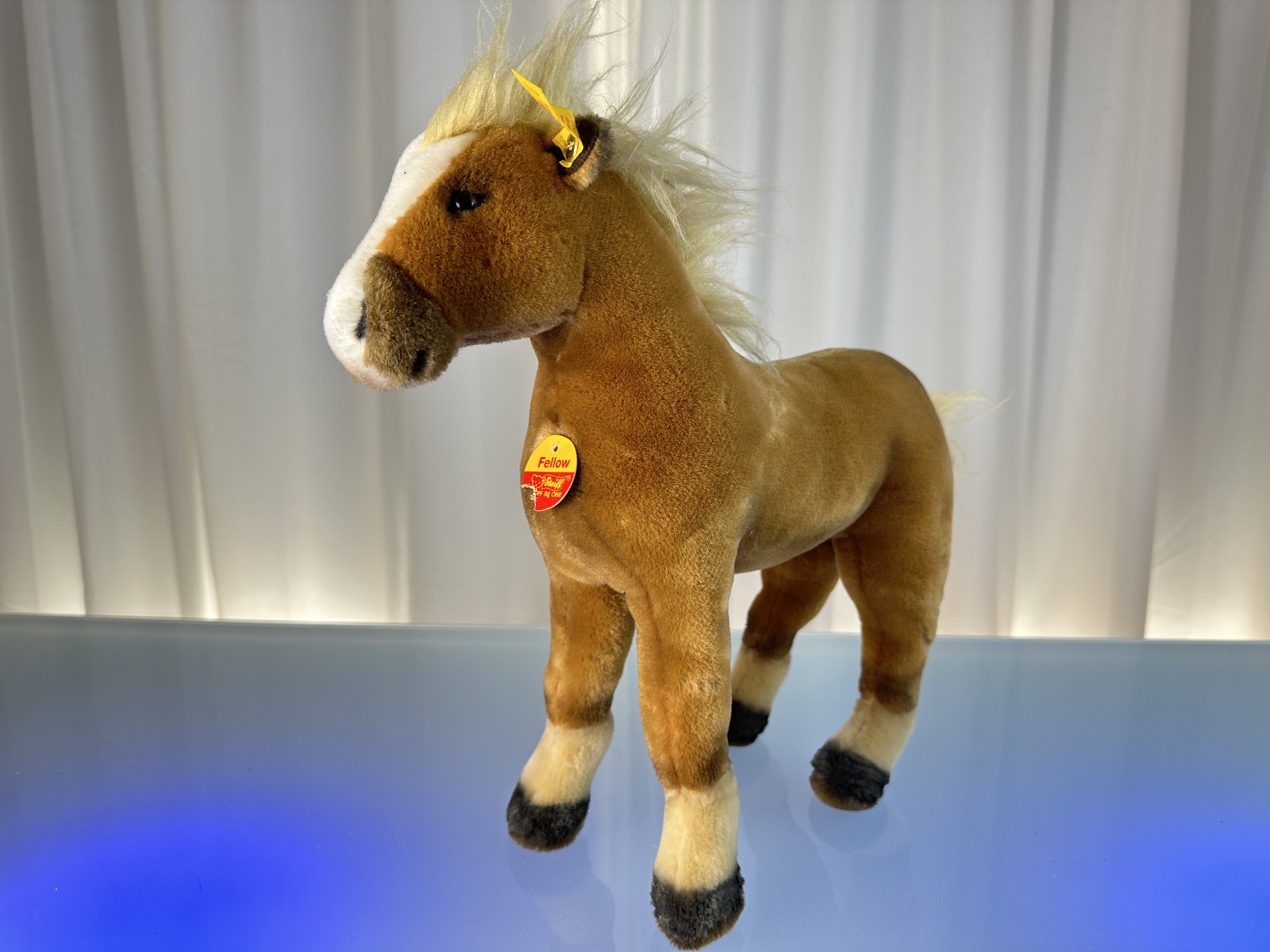 Steiff Tier 072772 Pferd Fellow 33 x 35 cm Top Zustand  