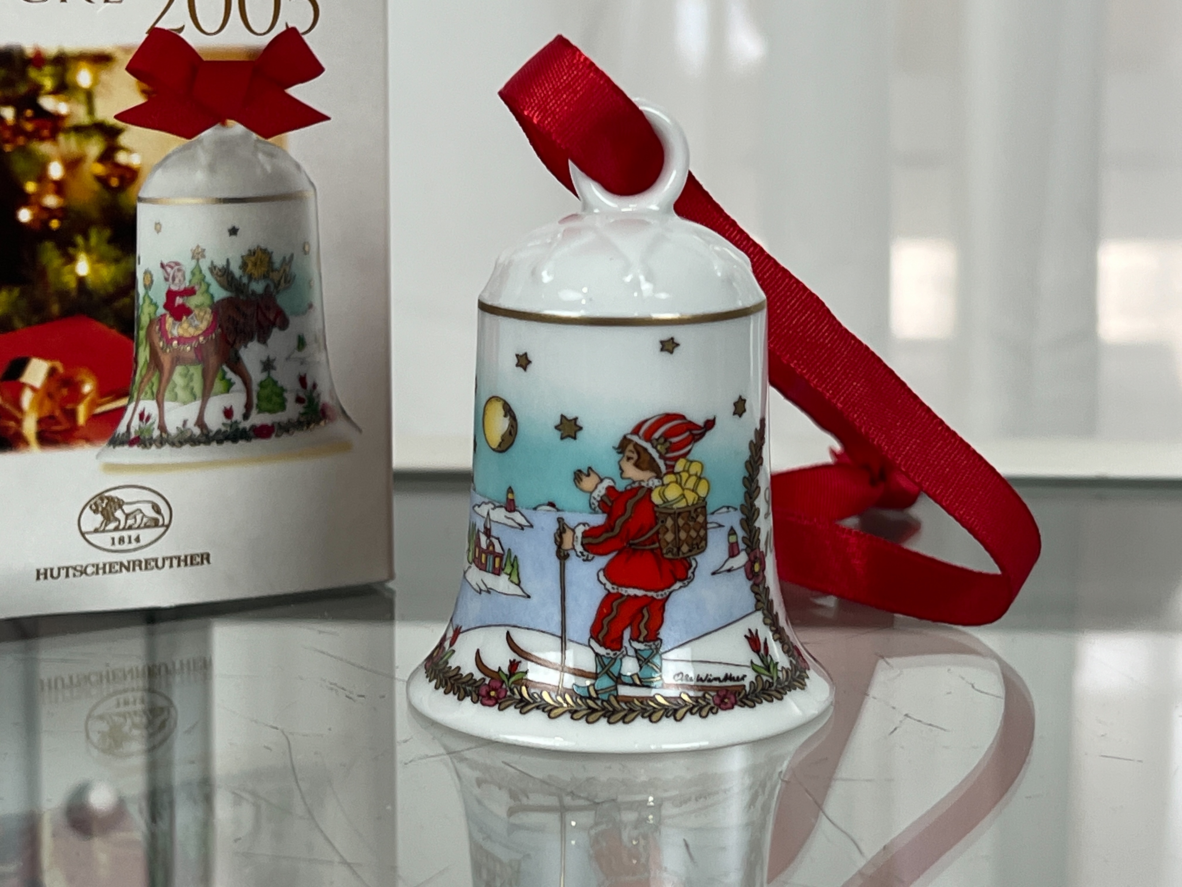  Hutschenreuther 2005 Weihnachtsglocke  7 cm. Top Zustand. 