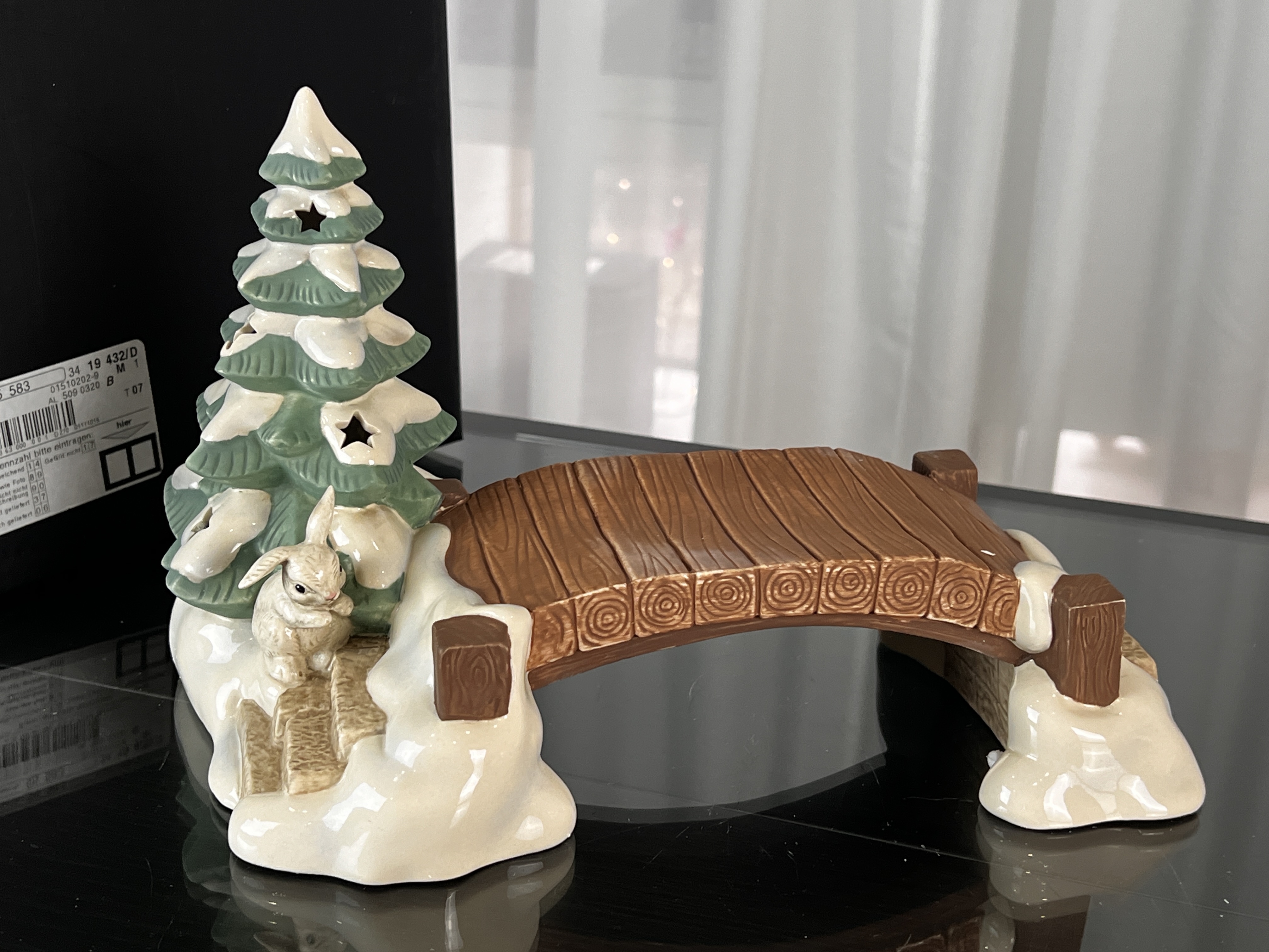 Goebel Figur Brücke Weihnachten 16,5 x 26 cm. Top Zustand   