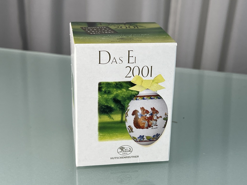  Hutschenreuther 2001 Das Ei mit Ovp. Top Zustand.     