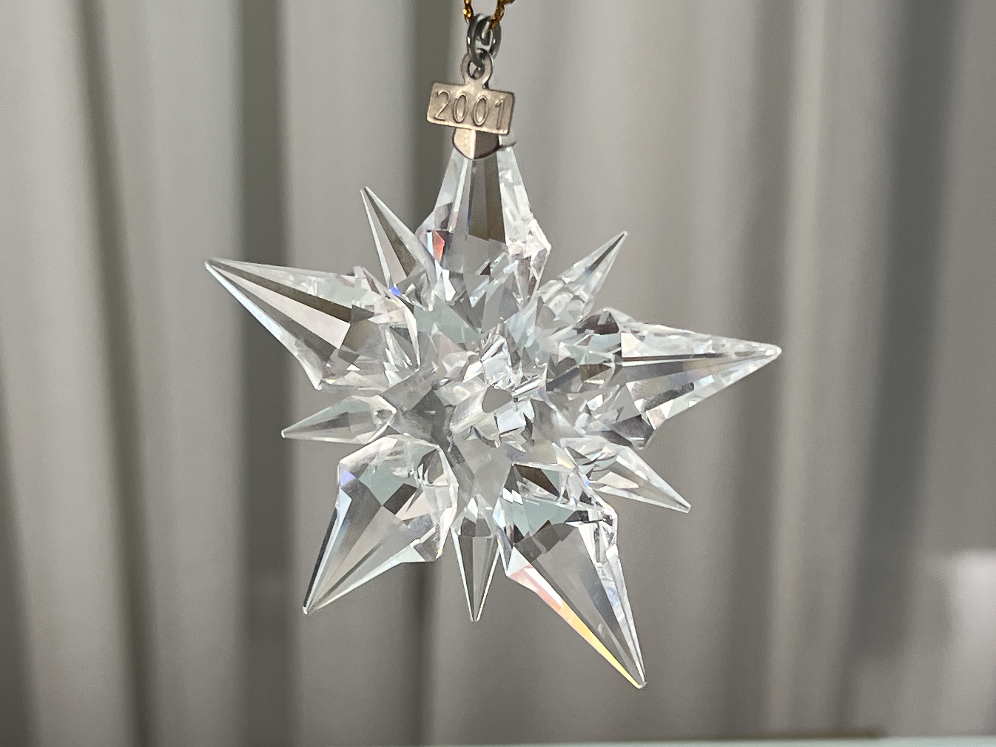  Swarovski Figur 267941 Weihnachtsstern 2001 Groß 7,7 cm. Top Zustand 