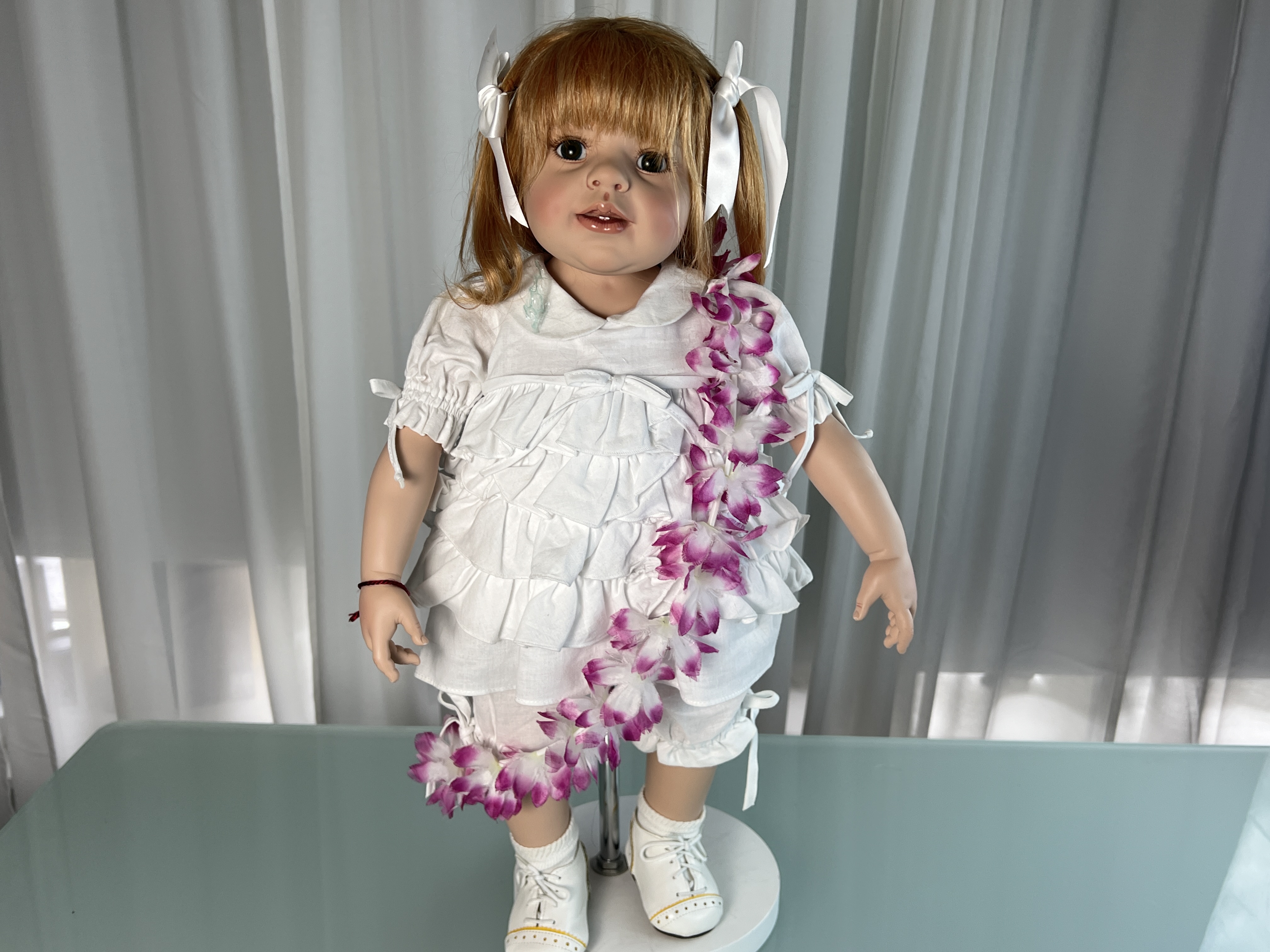 Götz Künstlerpuppe Vinyl Puppe 60 cm. Top Zustand 