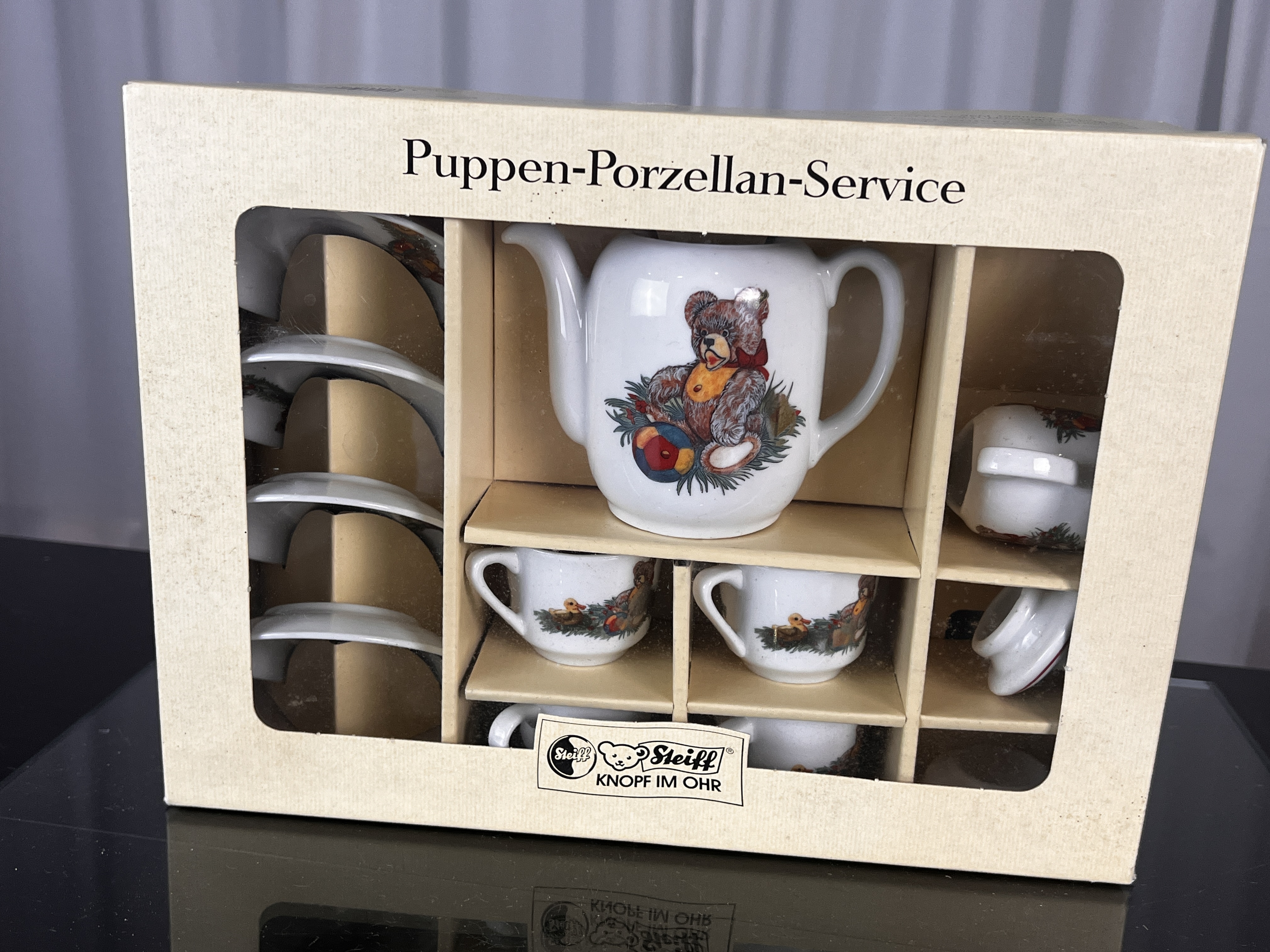 Steiff Porzellan Puppen-Service, Unbenutzt mit Ovp. Top Zustand   