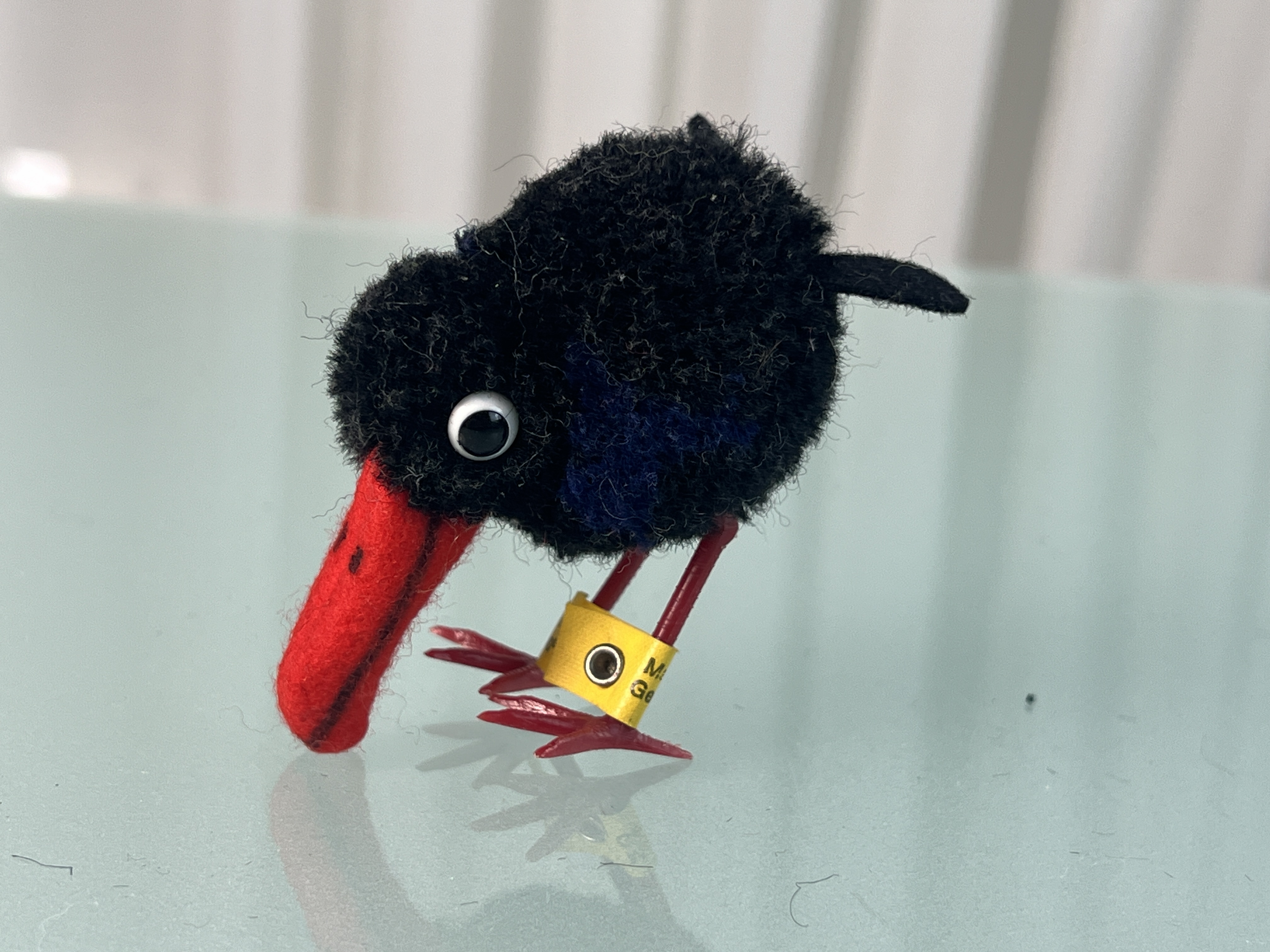 Steiff Tier Rabe 7 cm. Zustand siehe Fotos 