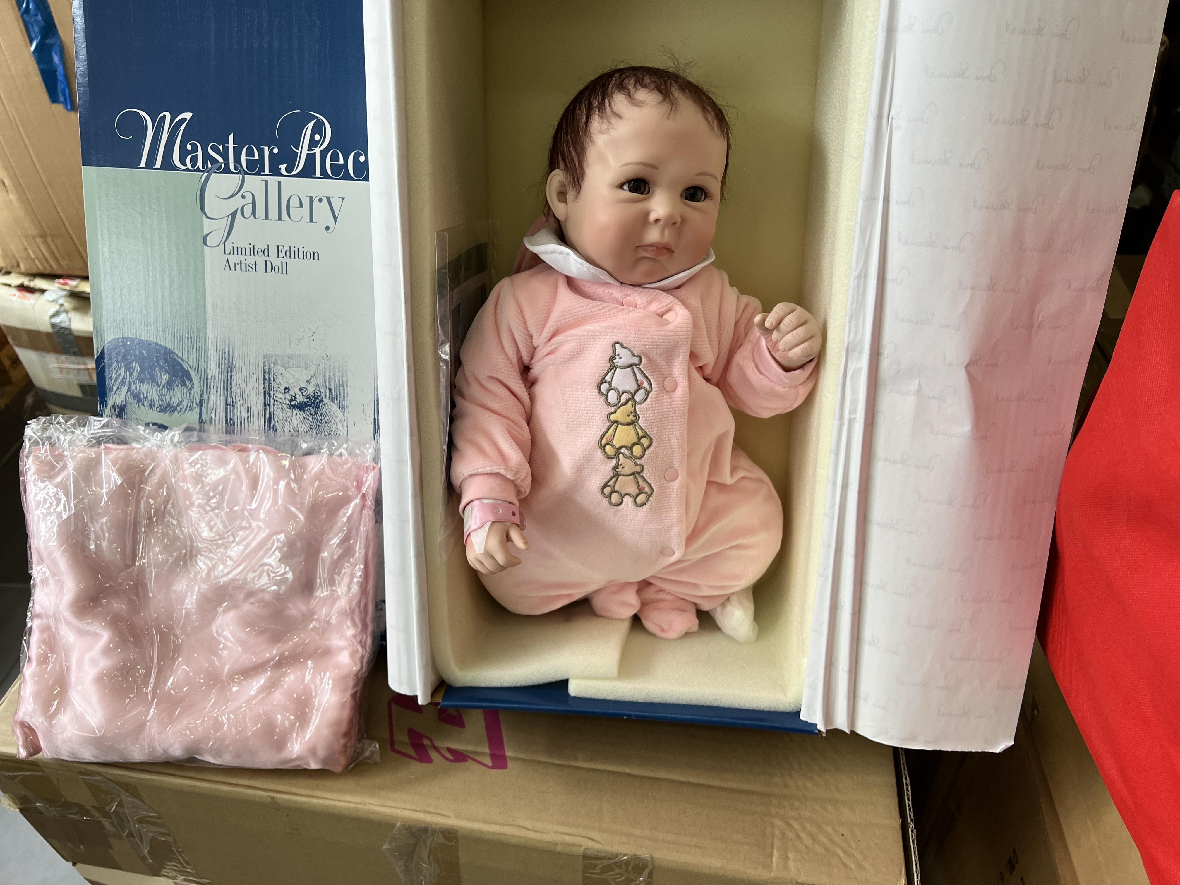 Doris Stannat Künstlerpuppe Vinyl Puppe 50 cm - Top Zustand   