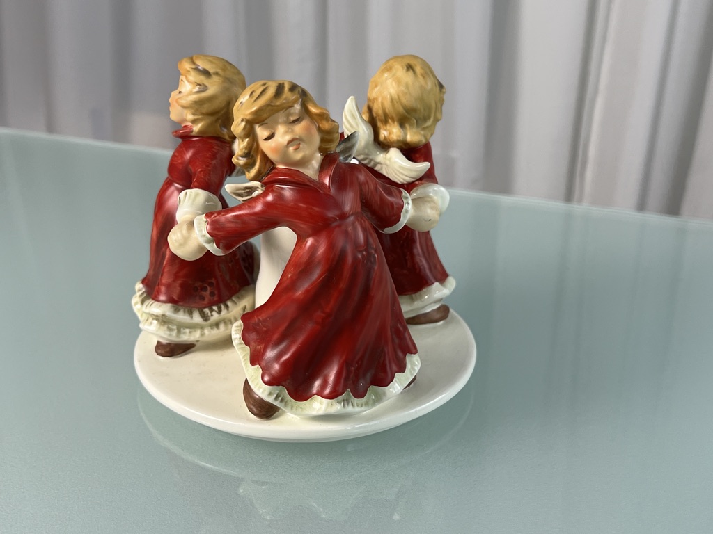 Goebel Figur HE 52 Engel Kerzenständer Reigen 13 cm + 15 cm Ø - 1 Wahl. Top Zustand